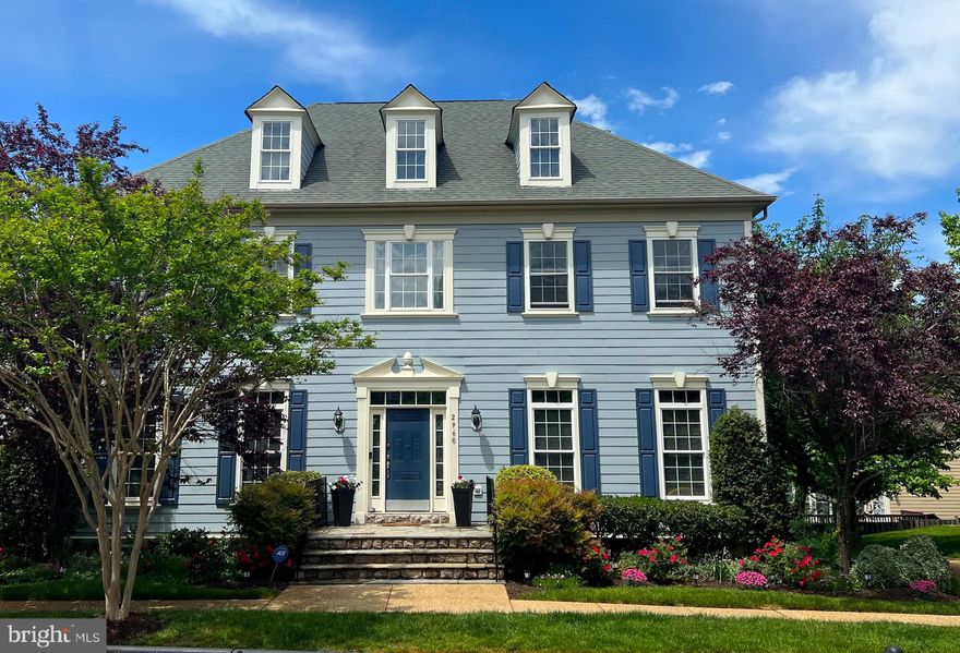 Immaculate model colonial home in highly sought-after Hearthstone Village, walkable to downtown Oakton! Located on a quiet cul-de-sac with two fenced in decks. Enter into a welcoming 2 story foyer and spiral staircase. Elegant custom details including chandeliers, triple crown molding, hardwood floor throughout. Open concept floor plan perfect for entertaining. Gourmet  kitchen  with  brand new cabinets and granite counters, center island & breakfast  room. Formal dining & living rooms. Family room with  coffered ceiling, built-ins, gas fireplace, and surround sound wiring. Office/library with built-in bookcase and desk. Generous owner’s suite with sitting room, wet bar and wine fridge, 3 sided fireplace, dual walk-in closets & spa-like bath with soaking tub, glass shower and dual vanities. 3 additional bedrooms on upper level all with en suite access to bathrooms and built-in closets. Bedroom level laundry room. Finished lower level rec room with  media room and gaming console, full bedroom with closet and full bath, with walk-out access. Storage loft in 2 car side load garage, and access to driveway. Oakton Elementary School, Thoreau Middle School & Oakton High School.