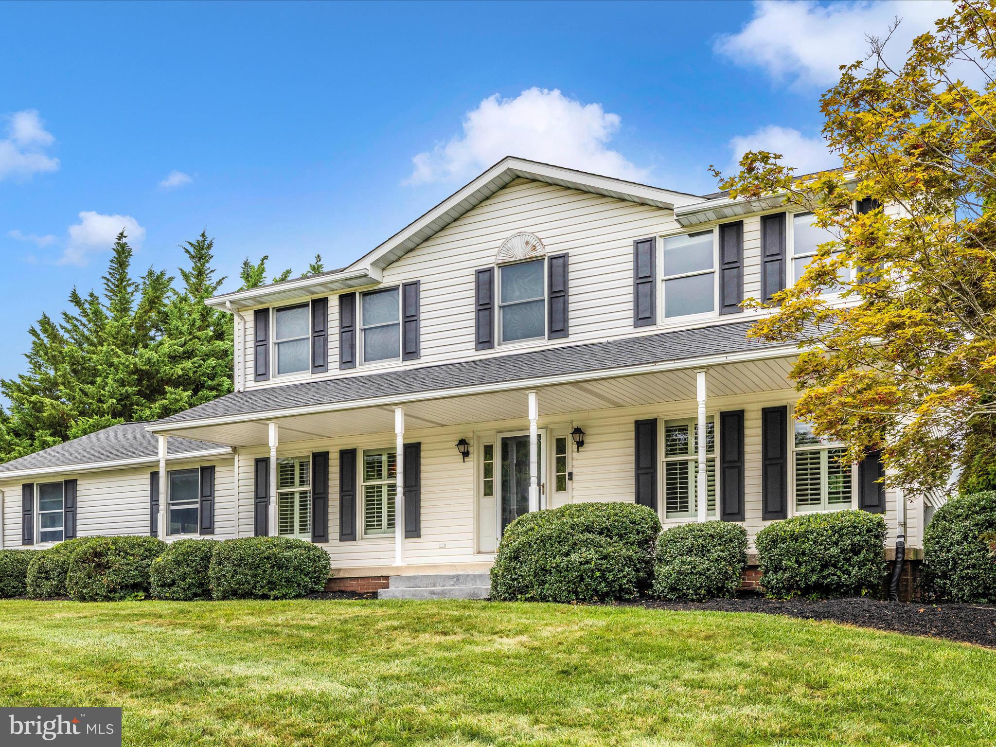 Welcome to this spacious 5-bedroom, 3.5-bath colonial nestled on a rare one-acre lot in a sought after Middletown location. As if the location and space isn't enough, you can do as you please with no HOA! While this beauty is on a secluded street, it is conveniently located to major commuter routes. This home offers the perfect blend of privacy and accessibility. Upon entering, you will find stunning hardwood floors on the main level, open concept kitchen and family room, a gas fireplace for cozy nights, a sunroom for peaceful morning and evening sittings (or hiding the kids toys), and an abundance of storage. The kitchen is bright and centrally located so you will never feel out of the loop. From the kitchen window you also have a perfect view of your backyard in-ground pool and covered patio. Wander upstairs and you will discover 3 bedrooms and full bath in addition to a large primary suite with generous closet space. The basement offers an additional bedroom, family room, full bath, and laundry. From the basement you can walk outside and enjoy your one acre of privacy thanks to a maintenance free vinyl fence. Two storage sheds provide extra space for your belongings. Your 4-legged best friend will be happy and safe in the yard that is already equipped with an underground Invisible Fence saving you thousands! Major updates include: roof (2014) and AC (approx. 7 years old). Pest Control contracted every 3 months for routine prevention. With plenty of space inside and out, this gorgeous home is ready to welcome its next owner—schedule your showing today!