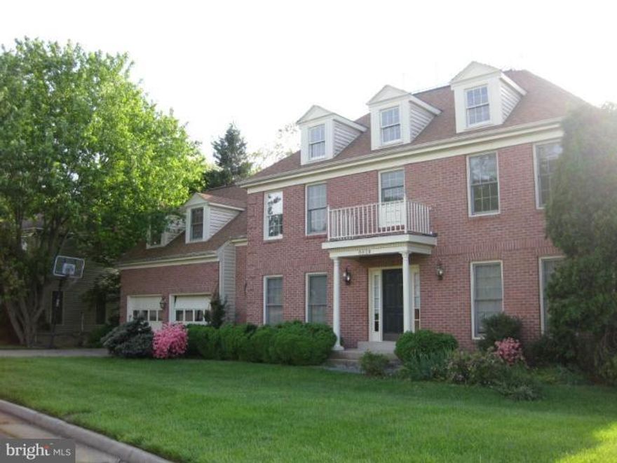 STATELY BRICK FRONT COLONIAL ON LARGE LOT BACKING TO TREES**1ST FLOOR STUDY**2 STORY FAMILY ROOM W/ WOODBURNING FPL**LARGE DECK**UPDATED KITCHEN**HUGE MBR SUITE W/ SITTING ROOM & SUNNY BATH**FINISHED WALK-OUT LL W/ REC ROOM & TONS OF STORAGE**PETS CASE BY CASE**NO SMOKERS**