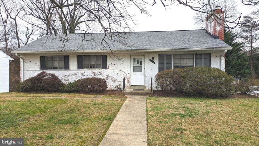 SOLID RAMBLER WITH FULL BASEMENT. 3 BEDROOMS & 2 FULL BATHS! CLOSE TO MANY AMENITIES AND POPULAR PUBLIC AND PRIVATE SCHOOLS. GREAT COMMUTER LOCATION! Less than 3 miles to Bethesda and Grosvenor Metros and Kensington MARC Train, with nearby bus stops. SOLD IN "AS IS" CONDITION AND PRICED ACCORDINGLY. GREAT OPPORTUNITY FOR A BUYER TO GET A BARGAIN ON A HOME AND USE THE SAVINGS TO CHOOSE THEIR TASTES IN RENOVATIONS!