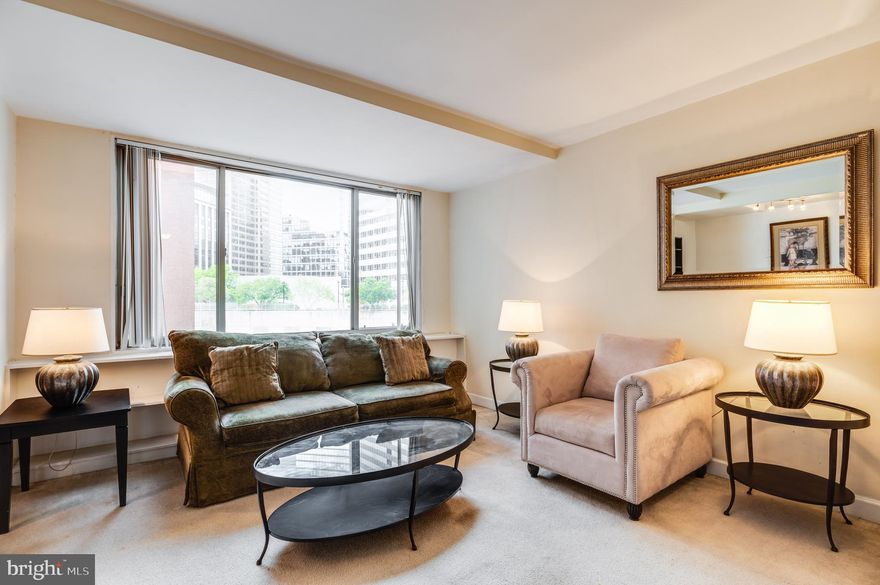 Furnished updated large  studio apartment with main room, full kitchen with enough space for dinning table and full bathroom. Short distance to the Rosslyn Metro, 10mints to DC, downtown and pentagon. Short walking distance to restaurants, shopping center, trails, businesses, universities and Georgetown. Monthly coop fee includes heat, gas, electricity, AC, water, sewer, concierge service, front desk, gated security with 247 security patrol, controlled building entrance, elevators, amazing fitness center, steam room and sauna, large outdoor pool, party room, picnic ground, on site hair salon and minimarket. Easy access to National Landing, Amazon HQ, I-66, I-395, I-495, I-95, Rt50 and Airports. This apartment is perfect for rental investment or owner occupant. Tenant occupied. Sold AS-IS.