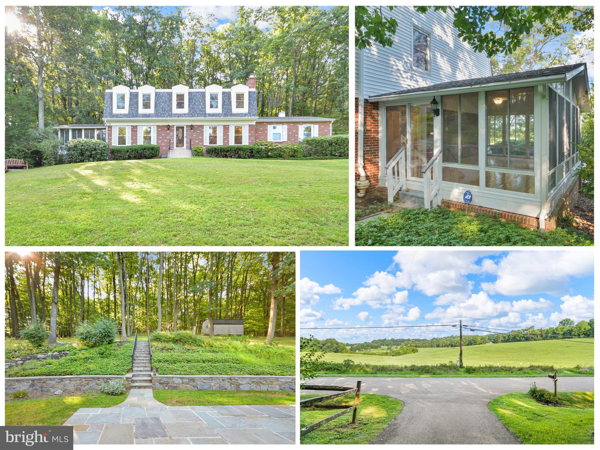 Located in close proximity to Little Bennet Golf Course, this amazing Dutch Colonial sits on just shy of 2 picturesque acres with views of Sugarloaf Mountain. This wonderful 4 bedroom 3.5 baths is ready for its new owners! New HVAC, Roof and windows are only a few years old, this 2200SF home was freshly painted and new carpeting in the few rooms that are carpeted, and hardwood floor freshened up! This home is a wonderful blend of vintage and modern charm. You will simply adore the privacy on the large slate patio! Three Season Sunroom was added to enjoy the surrounding nature. This home has been lovingly cared for and maintained. Just a special home.