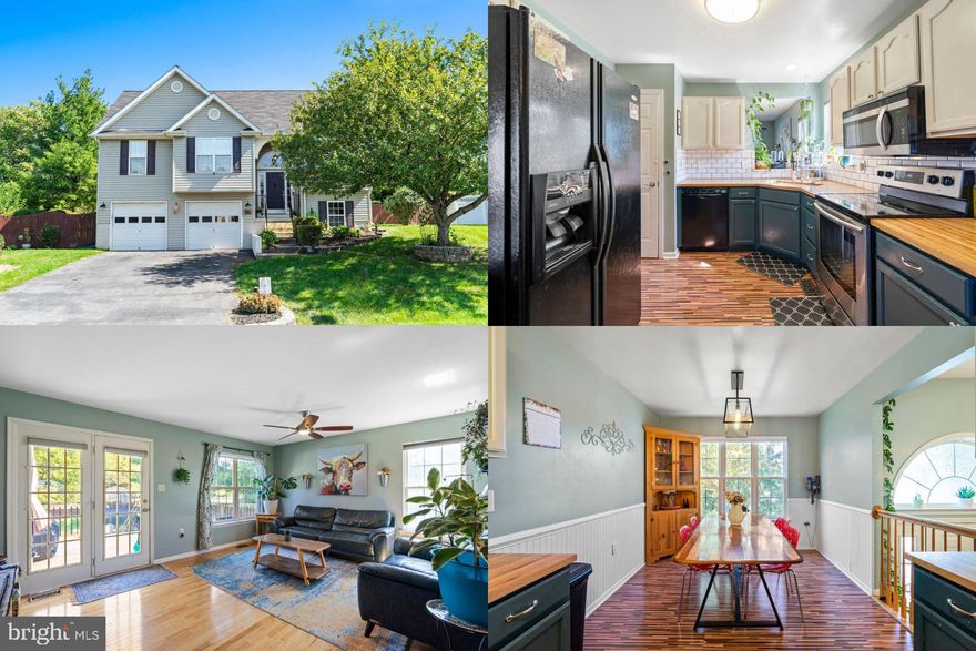 This charming split foyer home offers 2,000+ finished sqft, a brand New Roof, New  Deck with  steps and detached workshop with electric.  The main level includes a spacious family room wired for surround sound, kitchen with updated cabinets, backsplash and  new butcher block countertop plus 3 bedrooms and 2 full baths.  The lower level with oversized recreation room, laundry, additional bedroom and 3rd full bath plus 2 stall garage give this home plenty of extra space.  Enjoy sitting outside, let your pets run in the backyard that is fully fenced and has mature landscaping.  There is a beautiful park just a block away from the home with a play ground and perfect area to picnic .  Plus this is a prime location within minutes to shopping, restaurants, The Historic Harpers Ferry and The Appalachian Trail. Call for a showing! **Accepting Back up Offers **