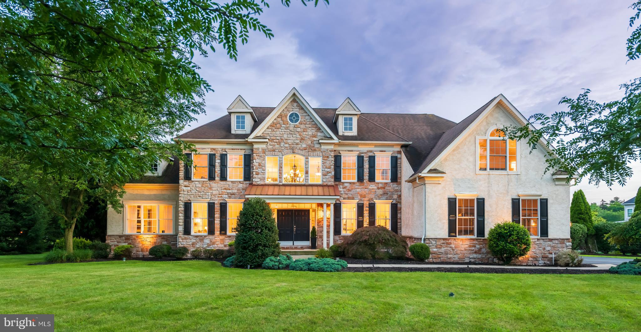 OPEN HOUSE SATURDAY 07/19 1:00-3:00PM. This rarely available estate is tucked within the prestigious, highly desirable Heritage Hunt private community with no HOA, offering the perfect blend of space, privacy, and luxury, homes here seldom come to market. Set on nearly one acre with over 6,000 sq ft of beautifully finished living space, this move-in ready home features 5 bedrooms, 4.5 bathrooms, and a brand-new fully finished walk-out basement (2025).
Step into a dramatic two-story foyer flanked by formal living and dining rooms, enhanced by a stunning modern crystal chandelier. The main level boasts 9-foot ceilings, abundant natural light, a private office, powder room, and spacious laundry with exterior access. The heart of the home is the renovated gourmet kitchen (2024) with modern cabinetry, a 13-ft granite island, double ovens, premium appliances, and open access to a sunlit window-lined morning room, perfect for casual dining or coffee with a view.
The soaring 20-ft family room offers a wall of windows and cozy gas fireplace. Upstairs, the luxurious primary suite features 9-ft ceilings, a sitting room, three walk-in closets, and a spa-style bath with soaking tub, walk-in shower, dual vanities, and a makeup area. Three additional bedrooms and two more full baths complete the level.
The fully finished walk-out lower level (2025) includes an open rec area, home gym, private bedroom, full bath, and a flexible bonus room, ideal for a wine cellar, office, or playroom.
Recent upgrades include: new AC, water heater, smart home systems, interior paint, a renovated kitchen, and much more making this a true turnkey luxury estate.
Outside, enjoy your private oasis with a custom paver patio, tranquil fountain, built-in firepit, and two large decks, all surrounded by mature landscaping. A 3-car side-entry garage provides ample space for vehicles and storage.
Located minutes from Routes 422, 29, 363 & 476, just 8 mins to Providence Town Center, 20 mins to King of Prussia, and 45 mins to Center City Philadelphia. Zoned to award-winning Perkiomen Valley School District.
Schedule your private showing today, opportunities like this are rare and won’t last long!