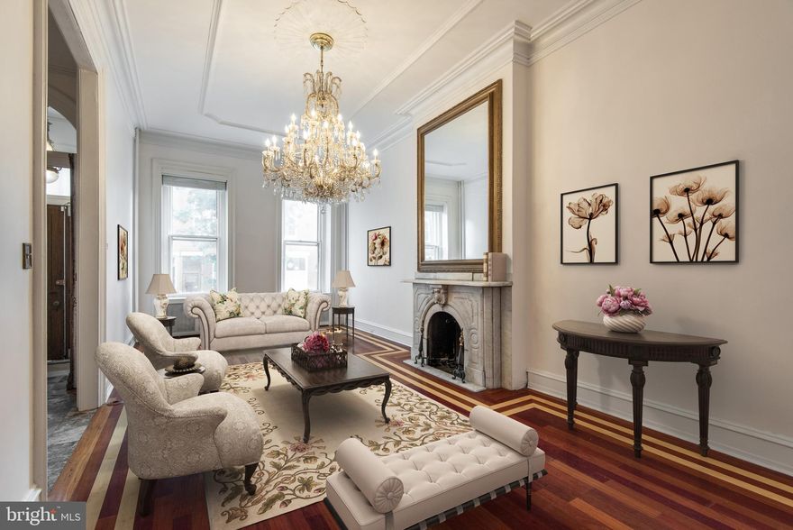 An incredible opportunity to own a grand home on a gorgeous tree-lined block in Rittenhouse Square.