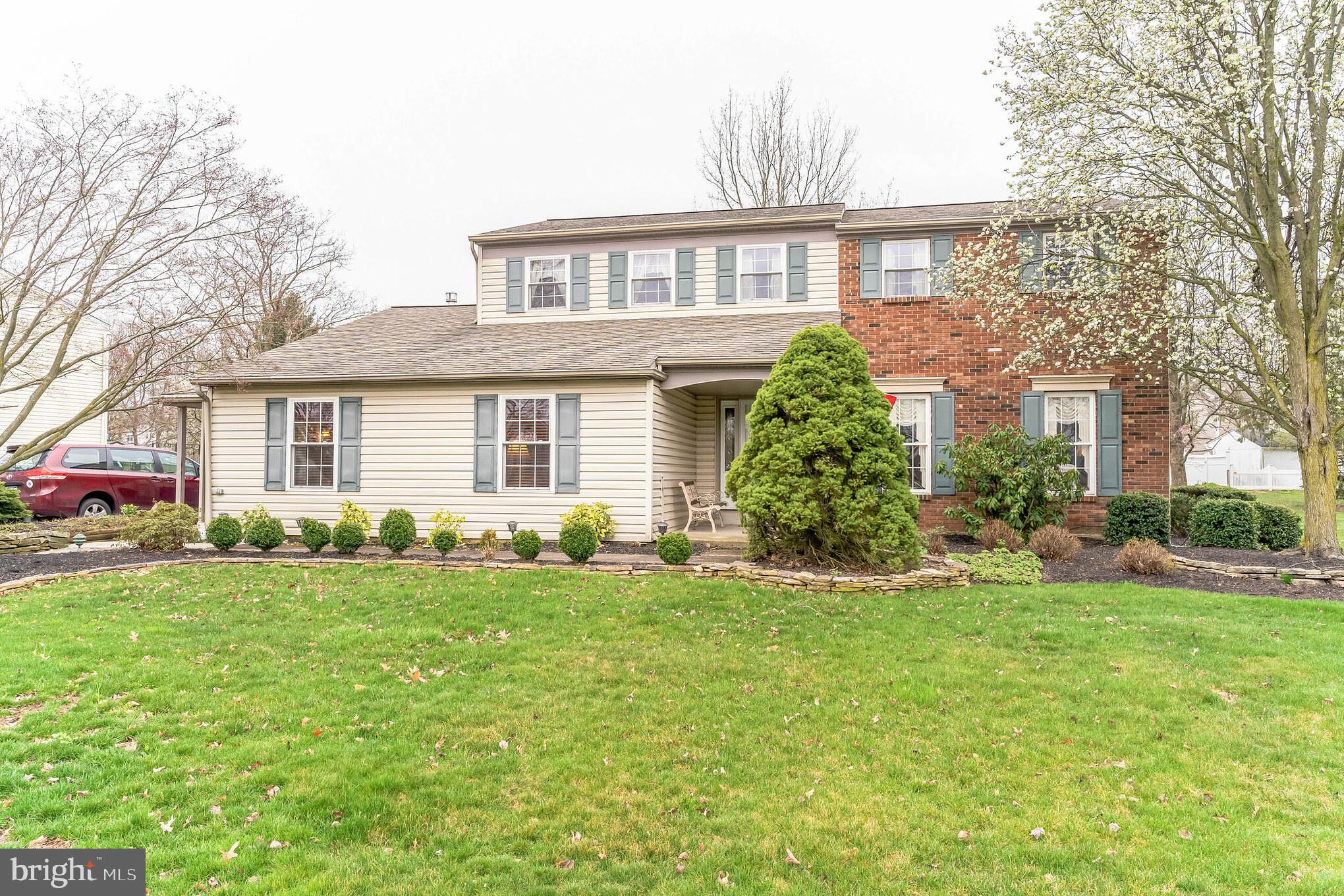 Welcome to Fox Run Farm in Lansdale, and to 828 Sullivan Drive! Close proximity to Downtown Lansdale, Skippack Village, Downtown Ambler, King of Prussia, and Philadelphia. Large, red-brick, colonial home in a fantastic suburban community which comes with the following: Spacious kitchen with island; half bathroom on 1st floor; 4 spacious bedrooms on 2nd floor with primary suite; huge entertainment room with full bar; laundry/mudroom; private rear yard with paver patio, additional enclosed patio, shed, and driveway parking. The kitchen features an island, stone countertops, stainless steel appliances, tile backsplash, eat-in capacity, and an open/light-filled workspace. The welcoming floor plan has hardwood floors + great natural light, as well as easy living/entertaining options, where you can enjoy Greater Philadelphia's four traditional seasons in the rear yard/patio, enclosed patio, or on your cozy front porch. You can choose to drive or use public transit on a daily basis with Lansdale's Regional Rail station just a few miles away. This ideal + convenient location also allows you to walk, run, and bike in Evansburg State Park, just a short distance from your front door. 828 Sullivan Drive provides an idyllic, suburban lifestyle, with convenient access to Greater Philadelphia's fantastic restaurants, shops, recreation, and history!