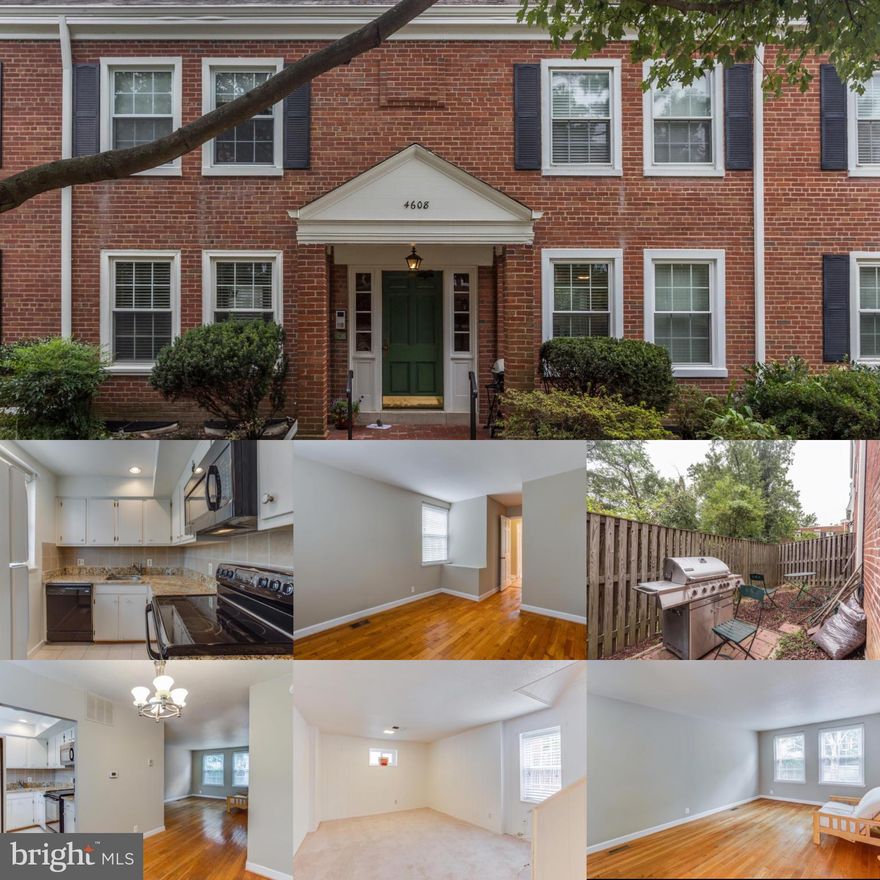 Updated Barcroft Model that shows well. This 2 level end unit w/ private fenced in patio,hardwood floors, granite, brand new HVAC system. Main level has a large bedrm w/ walk in closest, the lower level has Family Rm &  2nd legal bedroom / Rec. RmLiving here you can enjoy the tennis courts, pool, tot lot, community center or a short walk to all that Shirlington Village has to offer.