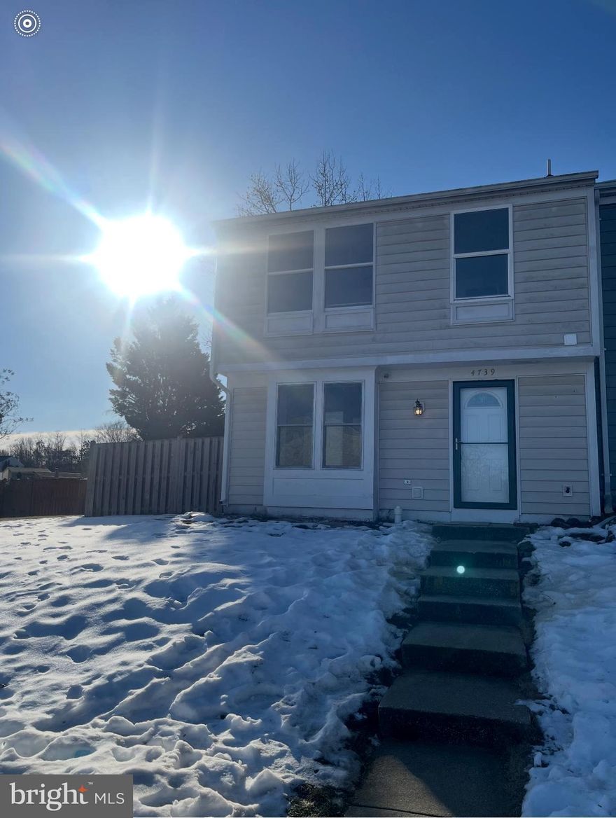 Start SPRING 2025 by owning your beautiful home in Dale City. This beautiful end-unit townhouse features 3 bedrooms and one and a half baths.  Spacious and bright living room with fireplace, recessed lights, and windows flood the room with natural light.  Renovated kitchen features new granite countertops, new luxury flooring,  and stainless steel appliances. Renovated powder room features a new modern sleek vanity, luxury flooring, and gorgeous new vanity lights. Fresh paint all over, new carpet in living room, all 3 bedrooms, and stairway. A spacious master bedroom that can accommodate a king-size bed and a dresser. Renovated bathroom features a soaking tub and tub shower, new luxury flooring, a new sleek vanity, and gorgeous new vanity lights. Big fully fenced backyard. Two assigned parking spaces in front of the house and plenty of additional parking throughout the neighborhood. This property is a short drive to numerous shopping and entertainment options, including plazas and malls, movie theatres, doctor offices, urgent care centers, restaurants, gas stations, drug stores, pet stores,.... etc.  Commuting is easy! Close to public transportation and major commuting routes. Schedule your showing now! This townhouse won't last long!