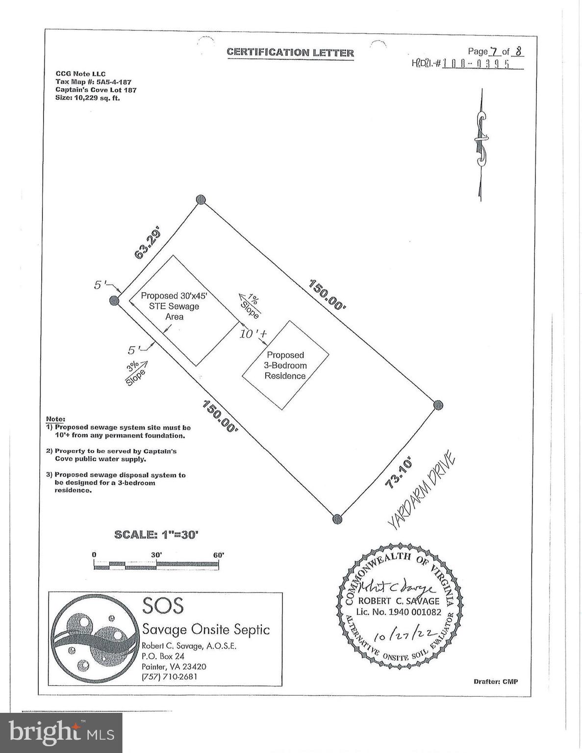 CAPTAIN'S COVE - Land