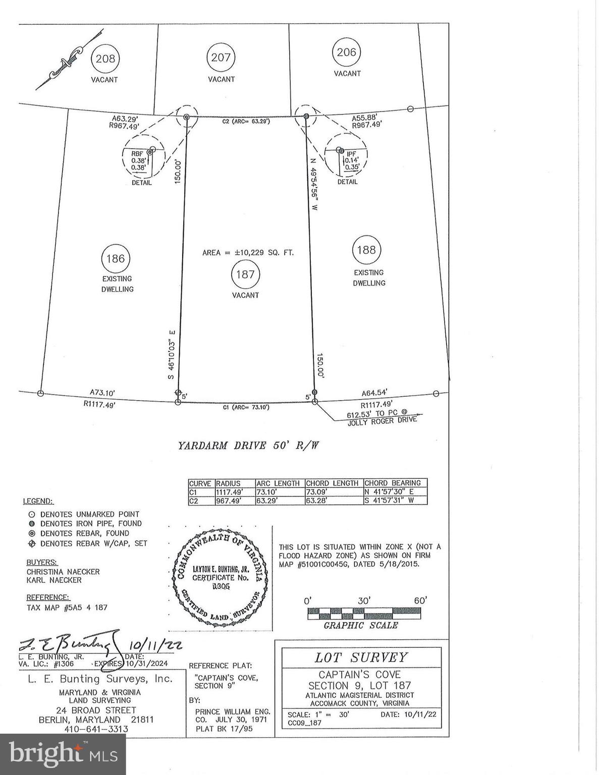 CAPTAIN'S COVE - Land
