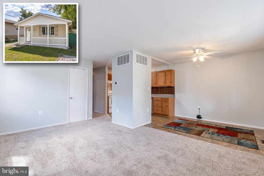 PICTURE PERFECT RANCH STYLE HOME IN GLEN BURNIE! Enter into a bright and airy open concept living area that opens up to your dining area and kitchen. The kitchen has been recently updated and features newer cabinetry, counter tops and appliances.  Down the hall you will find two generously sized bedrooms, a remodeled bathroom and a laundry area.  Enjoy relaxing on your front porch or in your huge flat fenced in back yard.  This home has been freshly painted and has new carpet throughout so you can move right in!  House is vacant and easy to show so schedule your showing today!