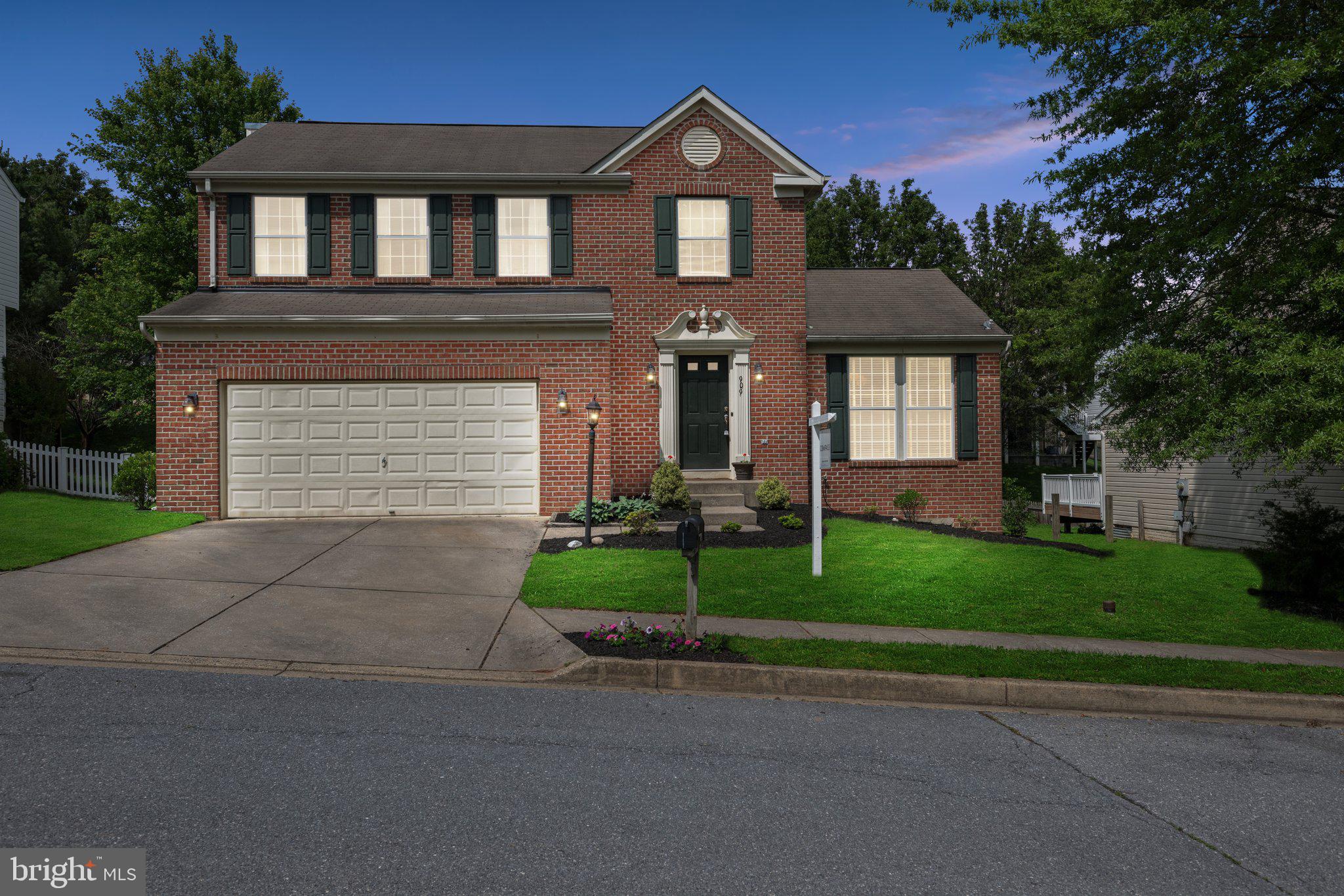 Welcome to this Beautiful 4-Bedroom, 2.5-Bath Single-Family Colonial Home nestled in the desirable Nottingham community of Mount Airy. Bursting with natural light and timeless charm, this home offers the perfect blend of classic style and modern upgrades. Step inside to discover gleaming hardwood floors, fresh paint throughout, and brand-new carpet in the bedrooms. The inviting living room features a cozy fireplace, perfect for relaxing evenings. The bright, updated bathrooms offer stylish finishes, while the spacious kitchen is equipped with stainless steel appliances and plenty of cabinet space. Enjoy seamless indoor-outdoor living with a massive back deck overlooking a beautifully maintained, flat yard – ideal for entertaining or play. The fully finished basement provides additional living space, perfect for a home office, rec-room, or guest suite. Additional highlights include a two-car garage, abundant storage, and a prime location just steps from the community pool, parks, playgrounds, shops, restaurants, and easy access to major highways. Don’t miss your opportunity to own this exceptional home in one of Mount Airy's most beloved neighborhoods!
