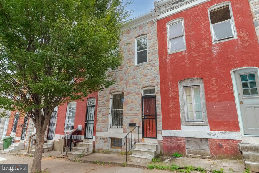 Motivated Seller! Welcome to 2541 Hollins Street, nestled on a tree-lined street in the Shipley Hill neighborhood. This charming three-story rowhome offers two bedrooms, one full bath, and is competitively priced—perfect for a first-time buyer or investor. The main level features an inviting open-concept layout with exposed brick accents, recessed lighting, and a spacious living area ideal for entertaining or relaxing. The kitchen provides generous cabinet and counter space, with direct access to a private backyard patio—perfect for summer barbecues or quiet evenings outdoors. Upstairs, you’ll find two well-sized bedrooms and a full bath. The unfinished lower level offers ample storage or the opportunity to create additional living space to suit your needs. Enjoy a convenient location near the West Side Shopping Center, Saint Agnes Hospital, Gwynns Falls Park, and Carroll Park with its golf course and outdoor activities. Just minutes away are M&T Bank Stadium, Oriole Park at Camden Yards, University of Maryland Medical Center, and the Bio Tech Park. Explore Baltimore’s vibrant neighborhoods—Federal Hill, Harbor East, Little Italy, and Downtown—all close by. Easy access to I-95 makes commuting to Washington, D.C., Philadelphia, New York, and beyond a breeze. Recent updates include a new rubber roof installed in 2022. Sold As-Is, the seller will not make any repairs. Don’t miss this opportunity—schedule your showing today and make this your new home!