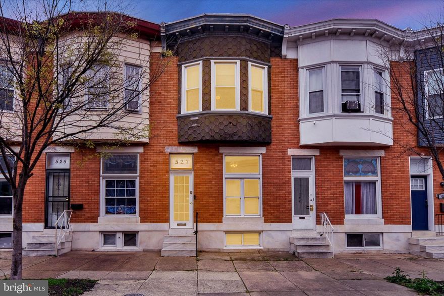 Welcome to "Greektown"! This charming three-bedroom home, with a potential fourth bedroom in the basement and two full bathrooms is ready for you to call it home. The home boasts, new roof,  new gas furnace, new electric panel with new breakers, new chimney liner with plenum and flue pipe plus security system. The main level features charming historic details yet also offers an open modern feel, with high ceilings and a combination of living and dining areas that connect to a spacious kitchen. The kitchen is equipped with stainless steel appliances and has enough space for an eat-in table or island.

Moving up to the upper level, you'll find three bedrooms and a full bathroom with a skylight. The lower level of the house has a huge bonus room that could be used as a fourth bedroom, family room, den, or home office. Additionally, it has a spacious laundry area, a second full bathroom, and a large storage area.

Currently, the yard is fenced in, but it could easily be converted into a private parking spot by removing the back fence. This home is surrounded by the best shopping and dining options that South East Baltimore has to offer and is conveniently located near exits 895, 95, Bayview, Canton Square, and the waterfront.