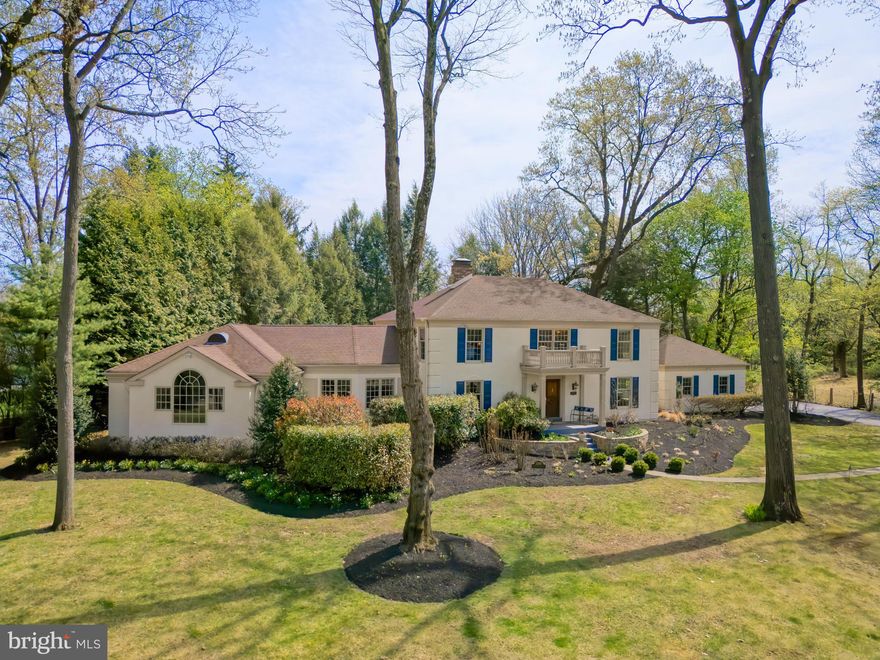 Open House this Thursday, April 23 from 5-7pm! Welcome to 1398 Morstein Road, an expansive classic center hall colonial in the highly sought-after Charter Chase community. Set on a private, one-acre lot surrounded by mature trees and gardens, this spectacular home offers four large bedrooms and four bathrooms with meticulous attention to detail throughout all the rooms. The elegant foyer with a curved staircase sets the tone for the rest of this lovely home. The French-inspired cook’s kitchen features a travertine floor, new Taj Mahal quartzite countertops, newer appliances and French doors which open to the fully-fenced large backyard. The family room/library features custom cabinetry with lit bookcases, a coffered beamed ceiling and shares a double-sided gas fireplace with the adjacent living room. There is also a well-appointed bar room with a copper sink, custom cabinetry for glassware and storage, granite countertops, and a built-in wine/beer refrigerator. The bar room leads seamlessly to the grand family room which opens to a slate patio outside the French doors. It is the perfect set up for entertaining or simply enjoying your own very private retreat. Upstairs, two of the four bedrooms (including the large primary suite,) open onto an expansive deck overlooking the grounds. The other two bedrooms are front-facing and are filled with natural light. The primary suite is bright and airy, complete with a sitting area and an en-suite bath with an oversized glass-enclosed shower. Additional highlights in this well-maintained home include custom moldings throughout, hardwood floors, a finished basement plus plenty of additional storage, custom sound system, a new roof, two car garage and fresh interior paint—making this home truly move in ready. Charter Chase is a vibrant community offering a clubhouse, tennis courts, large outdoor pool and also a baby pool and a two-acre pond for fishing enthusiasts. This home offers an idyllic setting yet it is located with convenient access to local amenities and commuter routes, with parks, shopping, dining, and seamless access to Rte 202 all nearby. Request a personal tour today!