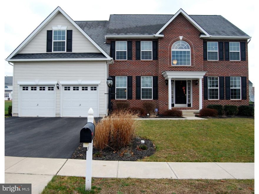 Better than new construction-everything is complete! Meticulously clean, colorful paint colors and fully upgraded home: beautiful new tile floor kitchen, breakfast room, hallway, powder room, laundry room (2015); new thermostar sliding glass door with integrated blinds breakfast room to patio (2015);new hardwood flooring living room, dining room, foyer, family room (2014); fully finished basement with exercise area, bar area with stained wood countertop, more large family room space (2014); EP Henry patio with integrated lighting (2013); black aluminum fencing for all of backyard (2013); decorative 10x12 shed (2013). Enter into a 2-story entryway, split staircase of oak treads and oak railing with painted spindles.  Leads to a 2-story breakfast room kitchen area with many windows. Sliding glass door allows easy access to spacious paver patio with built-in lighting for evening entertaining. The whole house has many windows to create a warm and sunny atmosphere. Family room was built with an additional extension to allow for a rear wall of windows and cathedral ceiling. Kitchen has beautiful black appliances and granite mixed with cherry cabinets. First floor offers a separate office/study. Laundry and powder room also on 1st floor. 2nd Floor with generously sized bedrooms and hall bath with tile floor. Master suite with vaulted ceiling, separate sitting room and huge walk-in closet. The master bath is spacious with soaking Jacuzzi tub, double bowl vanity, shower and tile floor. Why buy new construction when everything is already beautifully completed in this home!