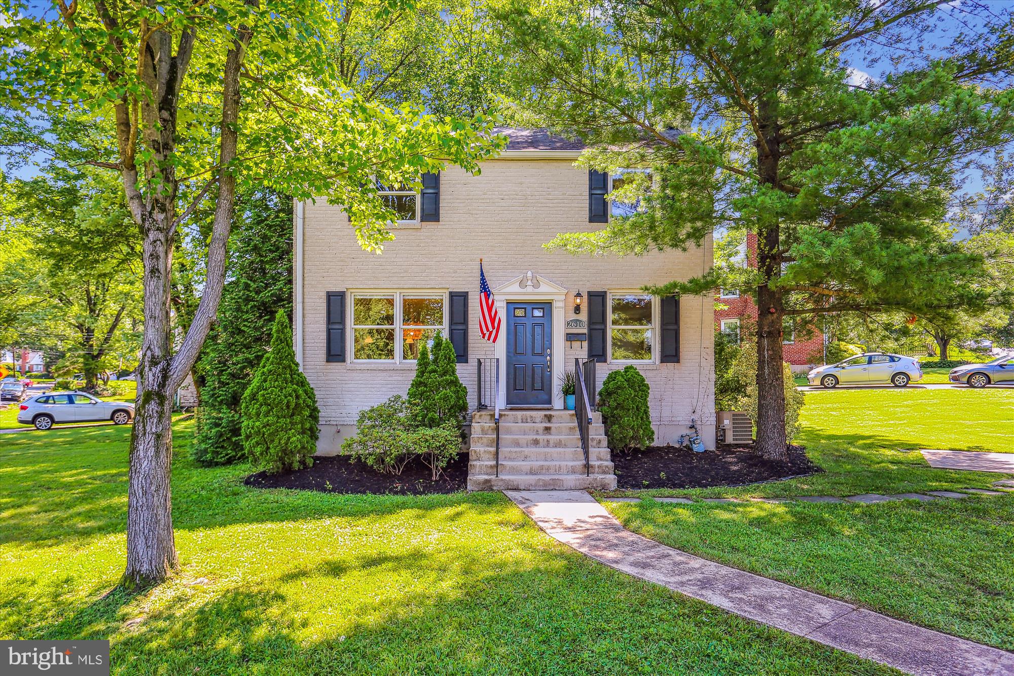 Charming All-Brick Colonial with Modern Upgrades.
Talk about curb appeal! This charming all-brick Colonial, complete with a picturesque picket fence, has been completely renovated to become the home you have been waiting for! From the inviting front porch to the refinished hardwood floors and freshly painted interior, every detail has been thoughtfully updated to blend timeless charm with modern comfort.
Step inside to a bright, open layout featuring a stunning renovated kitchen with island seating, quartz countertops, stylish quartz backsplash, stainless steel appliances, and 42-inch cabinetry offering generous storage. The adjacent dining area is perfect for everyday meals or entertaining, all accented by upgraded lighting and new window treatments.
The spacious living room centers around a cozy wood-burning fireplace, perfect for relaxing evenings at home. Upstairs, you’ll find three comfortable bedrooms and an updated full bath, while the finished lower level offers a large family room with recessed lighting, a second full bath, a convenient laundry closet with front-loading washer and dryer, and a separate storage room.
Outside, enjoy your fully fenced yard with a new picket fence, patio area for dining al fresco, and a brand-new storage shed—plus the convenience of driveway parking.
Located less than a mile from both Wheaton and Glenmont Metro stations, this home offers unbeatable access to shopping, dining, and recreation, including Westfield Wheaton (with Costco and Target), Wheaton Library, Brookside Gardens, Wheaton Regional Park, downtown Silver Spring, and Washington, D.C.
Don’t miss your chance to own this move-in-ready gem in a prime commuter location.
***Improvements***All systems, windows/doors, roof replaced with whole house renovation 2010*** Microwave 2025**Dishwasher 2024**Fence 2025**Quartz Countertop and BackSplash 2025**Lighting 2025**Fencing 2025**Storage Shed 2025**Hardwoods Refinished 2025**Interior Painted 2025**