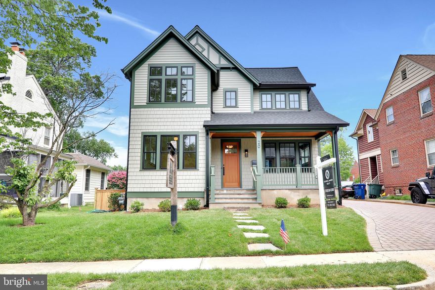 Beautiful New Custom Designed Craftsman Home Built by renowned local builder Mike Dameron of Windmill Hill, LLC. 5 Bedrooms with 3.5 Bath Features an Open Kitchen with large family room and gas fireplace, breakfast room, mud room, pantry with wet bar, dining room, powder room and office on the main level. Covered Front Porch overlooks a beautiful tree lined street with sidewalks in the Rosemont Park Neighborhood. The covered Back Porch overlooks a large level lot with optional detached garage, patio and firepit. There are 4 bedrooms up with a beautiful spacious Master Suite with 3 additional bedrooms, a hall bath and a laundry. The lower level features a large rec room with gas fireplace, gym/exercise room and an additional bedroom with full bath. Simply Perfect!