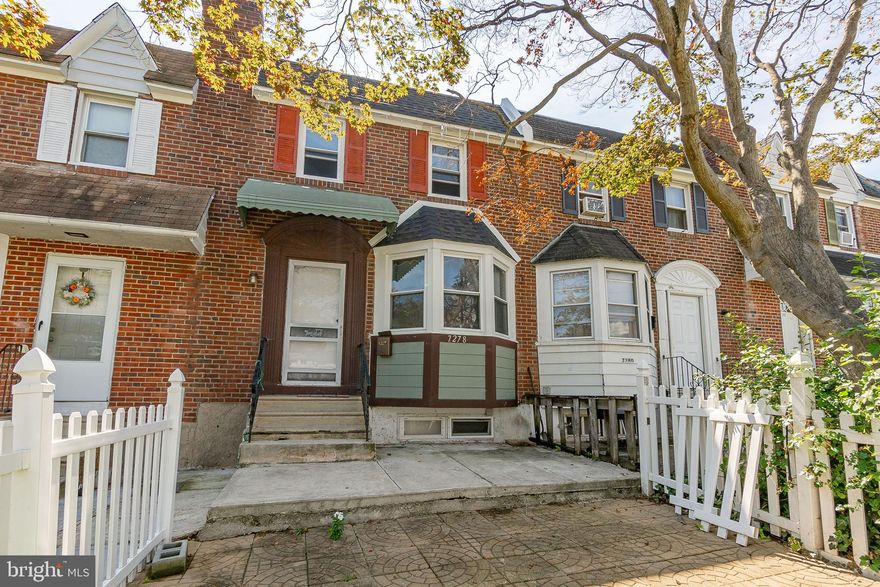Introducing 7278 Lamport Road, a 3-bedroom, 2-bathroom rowhome in Upper Darby. As you step inside, you'll find yourself in the welcoming living room with crown molding, a built-in bookcase and a charming bay window that lets in plenty of natural light. Move seamlessly into the adjoining dining room, perfect for gathering with friends and family. Beautiful open concept remodeled kitchen (2019) greets you with a new sink and new cabinets along with stainless steel appliances. Upstairs, you'll discover the bedrooms and a shared bathroom, offering convenience for daily routines. The finished basement adds extra space for your needs, whether it's a cozy den, a home office, or a play area. Additionally the basement offers a full bathroom with shower (2019)! Outside, there's a small outdoor area for your enjoyment.  New roof (2020) and new gas hot water heater was installed (2019). This home is move-in ready so schedule to see this one today!