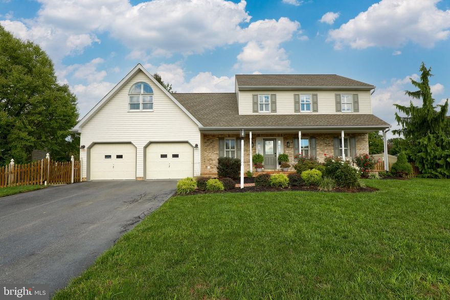 Beautiful two-story located in Conestoga Valley's Leola West neighborhood. Offers exceptional outdoor living space with a large deck and mature trees that provides privacy to enjoy the home's outdoor living spaces. Inside features abundant natural light. The open 1st floor hosts a spacious family room with a cozy wood fireplace, dining area, powder room and living room. The bright thoughtfully designed and remodeled kitchen is equipped with upgraded granite countertops, modern appliances and ample cabinet storage. The 2nd floor features 4 bedrooms, 2 full baths, including a huge primary owner's suite with a large walk-in closet. Other added features include a new roof in 2018, plantation shutters throughout, all new carpet, fresh paint and a 2 car garage.  All conveniently located to top-rated schools, healthcare, shopping, parks, and major highways!