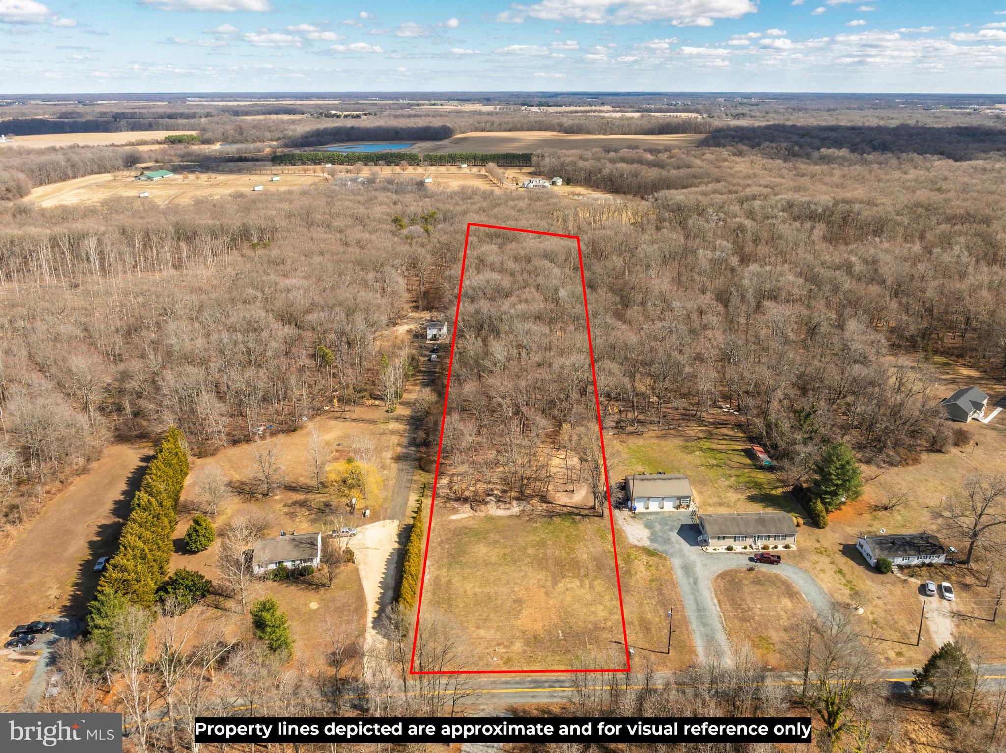 $!$ Price Improvement!$! Looking for space? Come see this almost FIVE ACRE residential lot! Conveniently located to the town of Millington without being too close to neighbors. No HOA! Bring your vision and your builder! The front of the lot has been cleared and is ready for your dream home to be built. Public sewage lines are available with the installation of a grinder pump (Buyer expense). Don't miss your chance to own acreage!!
Enjoy the luxuries of Eastern shore living while having quick and easy driving to so many local towns and events. Distance from vacant lot: Chestertown less than 15 minutes; Middletown 25 minutes; Bay Bridge 35 minutes; and Chesapeake City 30 minutes.