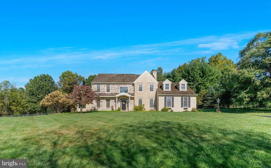 Welcome to this beautifully upgraded 4-bedroom, 2 full bathrooms & 2 Powder room bath,  single-family home, built by builder John M. Thompson and lovingly cared for by the original homeowners. Nestled on a serene 1.1-acre lot on a cul-de-sac street, this home offers the perfect blend of privacy, charm, modern conveniences & custom millwork. Located in the highly sought-after West Chester Area School District, this residence is ideal for families looking for top-rated education, a tranquil setting, and proximity to all that West Chester has to offer.   The stone front (additional Stone added during remediation), siding & new stucco sets the tone for the quality found throughout. Inside, you’ll find hardwood floors spanning two levels, a bright side sunroom, and a finished basement complete with a powder room—perfect for entertaining or additional living space. The heart of the home is the remodeled kitchen, thoughtfully remodeled with today’s style and function in mind.  Family Room features built-ins & slider to rear deck & spacious yard. Formal living room & dining room with trim & crown molding throughout. Upstairs features four spacious bedrooms and two full bathrooms, providing plenty of room for family or guests. The Primary bedroom offers a large bathroom suite, double closets, sitting room & storage area. The 3 additional bedrooms share an upgraded hall bathroom.  Don't miss the New Hot water tank, HVAC 2022, Heating 2014, New Stucco,  Added Stone & additional 15 new Windows added & 17 new windows in garage (still packaged and unopened). This property blends classic charm with modern upgrades, making it move-in ready. A true gem in East Bradford Township, low taxes & great access to roadways & shopping all located in the West Chester Area School District (Hillsdale Elementary, Stetson Middle, and Henderson High). Schedule this today!