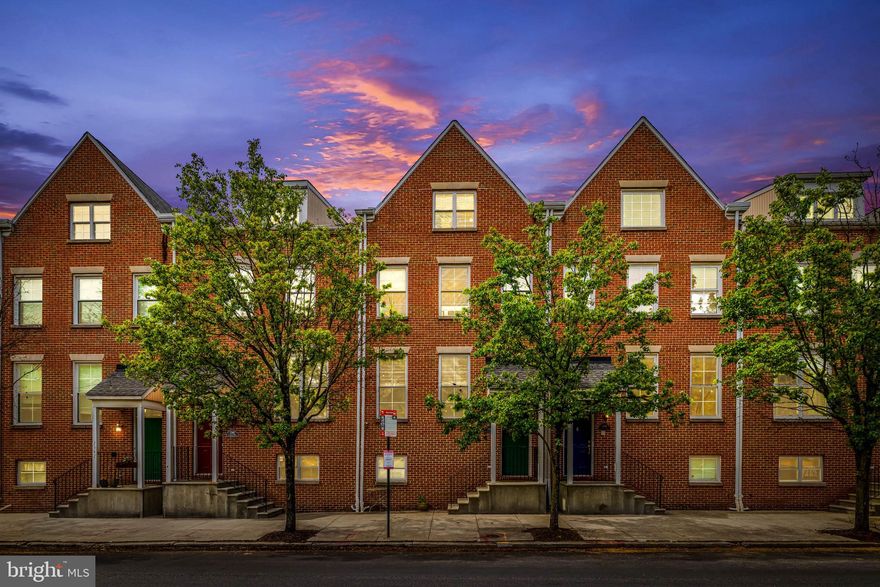 Prime Canton Location!  2 Car Garage, Extensive Roof Deck, 4 levels of living,  Stunning views, Brick, fully renovated primary bathroom with separate tub and shower.