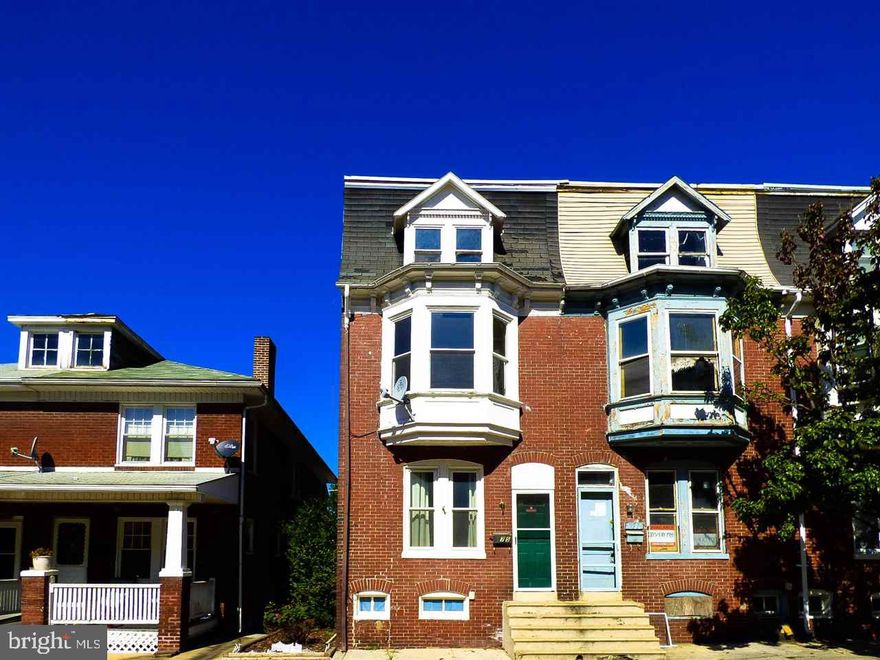 Remodeled brick semi-detached 3 story row home in East End w/5 bedrooms & 1 full bath. Replacement windows, newer furnace & water heater, refrigerator, stove, formica countertops, 1 car carport to rear! Lots of space in basement for storage plus finished lau room.. Low maintenance home is within walking distance to Allen Field.  Owner financing possible!