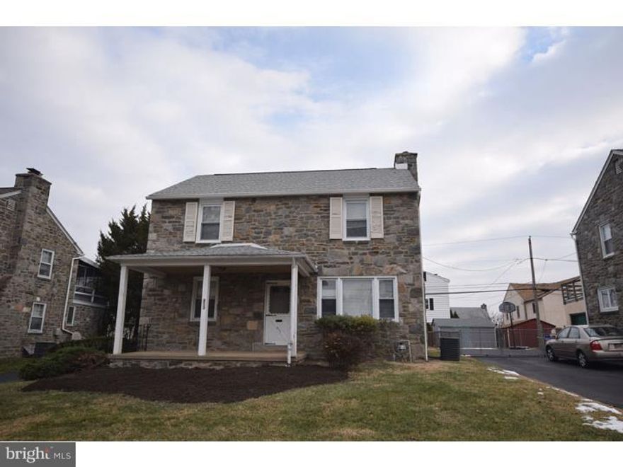 Welcome to this classic Stone & Stucco Home in the Aronimink Section of Drexel Hill, on the quiet side of Shadeland! with a quaint covered Front Porch. Enter this Sheldrake Colonial with Center Hall Foyer & step back in time to when homes, were built with quality workmanship.  Large Living Room boasts, a Picture Window overlooking the wide and picturesque street of like Homes. Snuggle by the Fireplace on a cold wintery night. Beautiful millwork & Handsome Hardwood Floors compliment this lovely Home. Spacious Dining Room would make a perfect Family Room.  Convenient 1st floor  Powder Room. Eat-in kitchen Refrigerator, Range & Dishwasher. Outside exit to rear yard and attached Garage with Roof Deck. The Basement is Finished. Second Floor houses the Main Bedroom w/3 windows & a walk-in closet. Center Hall Ceramic Tile Bath & Linen Closet. Plus, 2 additional Bedrooms with ample Closet Space. Enjoy a quiet evening on the Roof Top Deck.  Private driveway leads to garage which has a deck above it and nice size yard.  Bring your finishing touches to make this house a home. Seller offering to do a $5000 SELLER ASSIST  with a acceptable offer