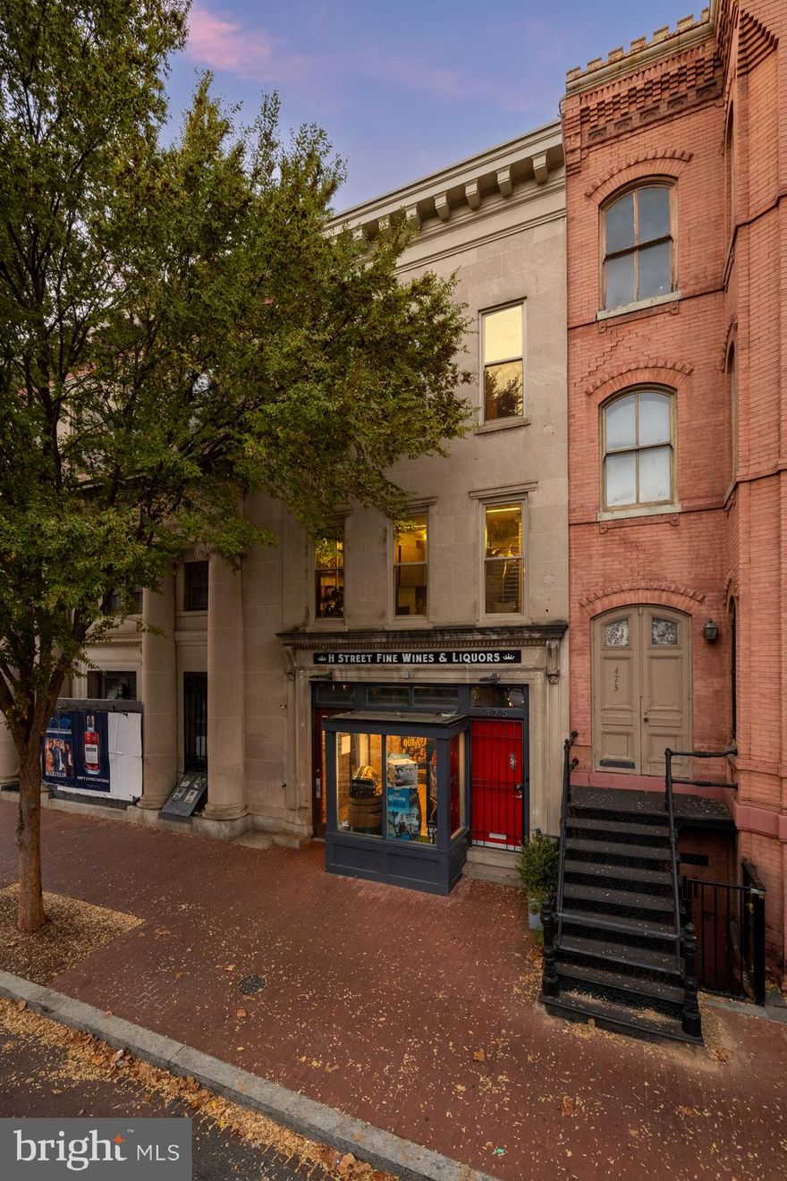 Welcome to 475 H St NW #2-R, an architectural masterpiece in Washington, DC’s Penn Quarter, designed by the renowned Robert M. Gurney. This one-of-a-kind, three-level home combines contemporary elegance with industrial luxury in the heart of the city.

The main level captivates with an awe-inspiring, expansive skylight that floods the home with natural light, creating a dynamic, sunlit atmosphere on every level. The main living room—truly the heart of the home—is a striking space anchored by high ceilings and modern finishes, where the full impact of the skylight is on display. Adjacent to the living room is the front sitting room, a more intimate space featuring a wood-burning fireplace and recently upgraded windows that fill the room with more light. 

The commercial-grade kitchen is equipped with top-tier stainless steel Miele and Sub-Zero appliances, a central island, generous storage, and a custom eye-catching stainless steel wall. Toward the rear of the main level, a media room with frosted windows serves as an ideal space for a den, home theater or office.
The second level continues the theme of thoughtful, light-filled spaces, with a unique bridge walkway beneath the skylight that leads to the luxurious primary suite, which includes a sliding steel door, an updated bathroom with a steam shower, and abundant closet space. This floor also includes two additional spacious bedrooms, a full bath, and a convenient laundry room.

The top floor is the crown jewel of this home, offering an extraordinary indoor-outdoor living experience with private roof decks on either side. Fully retractable garage doors open to reveal breathtaking city views, inviting fresh air to flow in and creating an ideal setting for entertaining or unwinding. The central area between the decks is a versatile space that can easily transform into a fitness area, a cozy lounge, or even an additional office.

Recent upgrades to this home include reinforced roofing, a new HVAC system, Ipe Brazilian hardwood on the top floor, high-traffic industrial flooring throughout, and double-hung, laminated impact-resistant windows. The home is also equipped with a fully integrated Sonos AV system, custom shelving, and stainless steel cabinetry for added storage. 

Located in Penn Quarter within the historic Chinatown District, this property places you steps from Capital One Arena, acclaimed museums and galleries, world-class dining, and premier shopping at CityCenterDC. This is a rare opportunity to own a home of this caliber in one of DC’s most desirable neighborhoods—schedule your tour today to experience 475 H St NW firsthand!