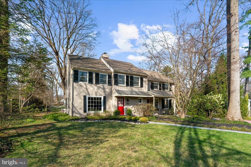 Devon was just named as one of the top 10 places to raise a family in Pennsylvania by "Travel & Leisure"! This charming Devon farmhouse is in a fabulous location, close to everything you need & want! You can even walk to the train station. The flagstone pathway welcomes you into the entrance hallway with a coat closet & Powder Room. Note the random-width, hardwood, peg flooring!! The spacious Dining Room features large windows (new Anderson window in the front!) with plantation shutters and a gas fireplace. The Family Room has nice built-ins, a lovely, new Anderson bay window with window seat, and french doors leading to the most spectacular back patio and yard featuring a stone fireplace and a yard with more than enough space for a pool, football field, or anything else you could imagine! The cozy Den, with a beamed ceiling, offers a wood-burning fireplace which is perfect for the cold winter nights! The Kitchen is nicely updated, offering an induction cook-top range, stainless appliances, a cozy seating area, a door to the cutest little covered front porch, which is the perfect place for your morning coffee, and a door to the driveway and garage. Upstairs, you'll find the bright Primary suite featuring 4 windows, two large closets, & a cute, tiled bathroom with stall shower. There are three additional spacious Bedrooms with good closet space, and a New Hall Bath. There is also beautiful hardwood flooring on this level. Steps from the hallway lead up to a partially floored, large attic with expansion potential. The second floor also has all new Anderson windows, except the 4 on the back of the house. The Basement is unfinished, neat & clean, and offers the laundry area with newer Maytag, top-loading washer & dryer, storage shelving, a workshop area, and a large crawl space with vapor barrier. Schedule your appointment today to see this very special home! 
Owner is a licensed Real Estate Agent in PA, & believes the Sq Footage listed does not include the added Family Room
Professional photos coming Wednesday!