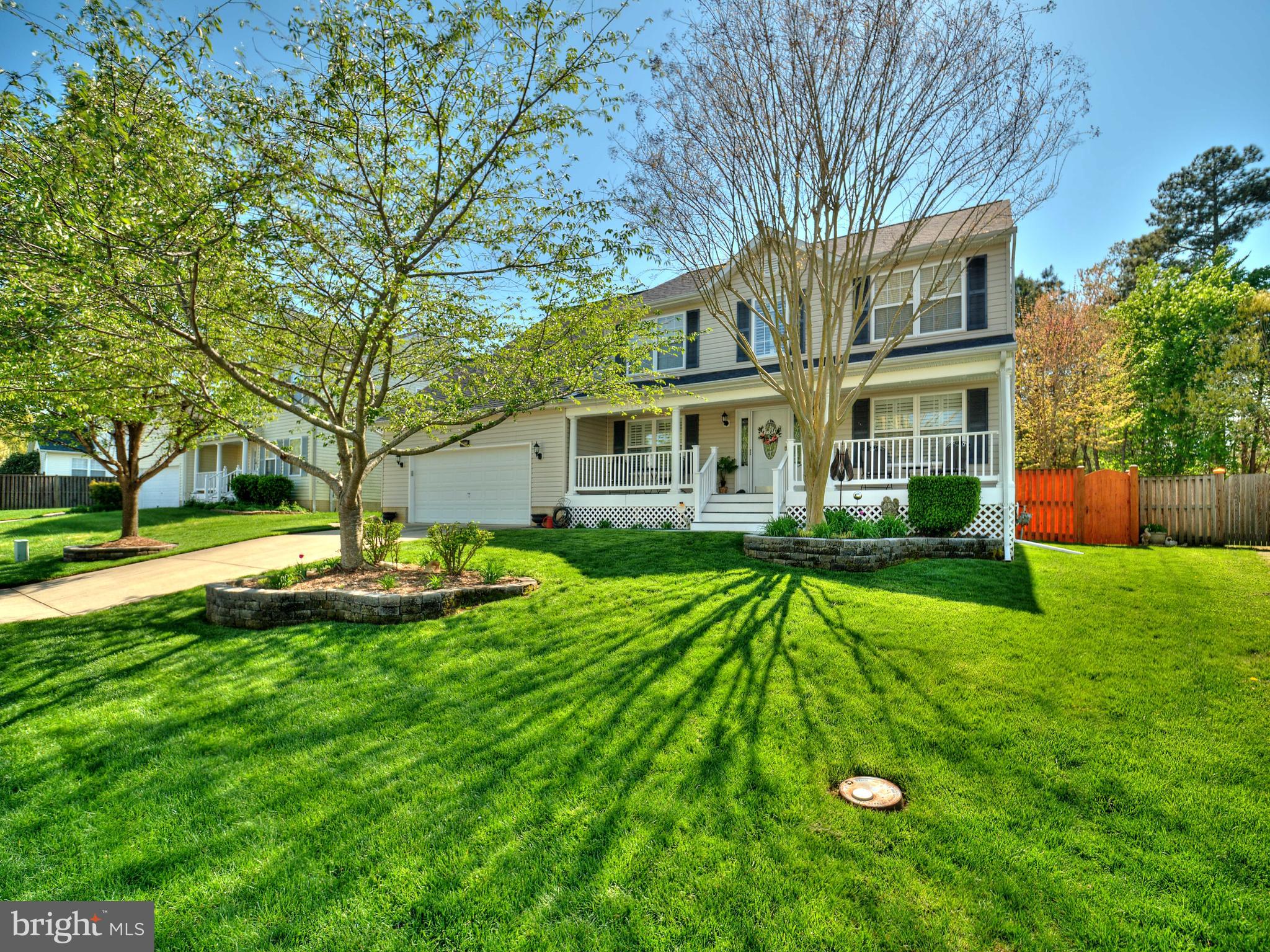 This house is what you been waiting for. Conveniently located to Gate 3 in an established neighborhood. So many upgrades to list. The composite front porch and screened-in deck have maintenance-free material that doesn't need to be stained. House was built by Thomas Homes builder, its a Dogwood model, the garage was enlarged to 23x25. The first floor has the office, dining room, extra large pantry, living room, and morning/sunroom with built-in a coffee bar. Hardwood floor on the main level. The second level has 4 bedrooms, 2 baths, and a laundry room. The Master bedroom and bathroom were remodeled last year with ceramic tiles, granite countertops, and new cabinets. New carpet, custom plantation blinds, fresh paint, new roof with architectural shingles 50 years life span. New HVAC with certified air scrubber conditioning system that removes dust, pet dander, and other allergens. The finished basement has a full bathroom and could work as an apartment in law. House has almost 4,000 finished square feet. Fenced in the back yard, shed with an electric. Beautiful green lawn with a sprinkler system that you can control through your phone. This home will not last long, don't wait too long