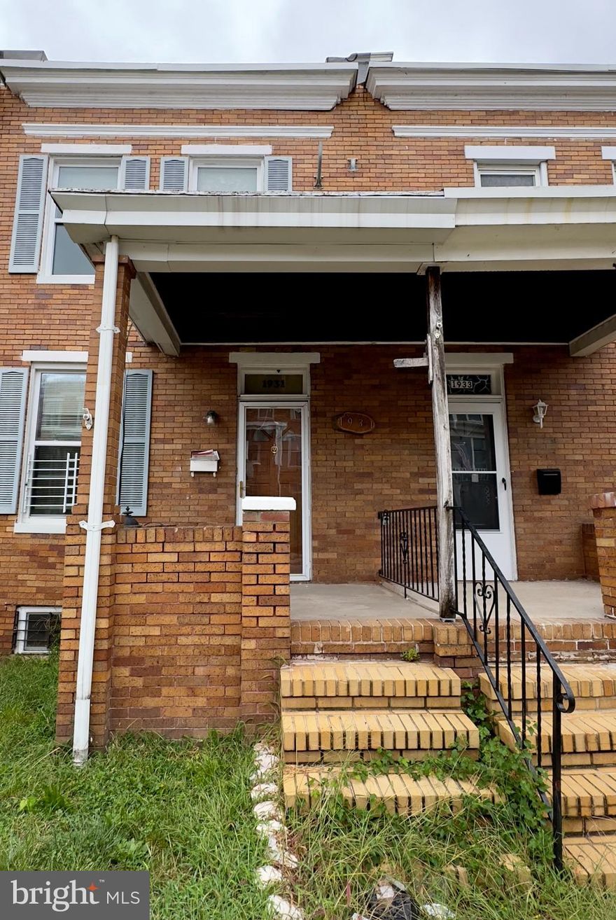 Welcome to 1931 Griffis Ave, Baltimore, MD 21230, a charming brick townhome that blends character with comfort. The home’s classic exterior features an inviting roofed porch with an elevated entrance, creating a warm first impression.

Step inside to a bright and open living area with luxury vinyl plank flooring, neutral tones, and plenty of natural light. The kitchen is designed for both style and function, offering tiled flooring, built-in cabinetry, granite countertops, and essential appliances including a refrigerator and stove/oven. From here, you’ll enjoy direct access to the backyard, making it easy to entertain or relax outdoors.

Upstairs, you’ll find two well-sized bedrooms, each with wood flooring, natural light, closets, and a clean neutral palette. The full bathroom is finished with tiled flooring, a tiled bath, soaking tub, vanity with cabinet storage, and a sleek mirror.

The partially finished basement provides added versatility, complete with tiled flooring, laundry area, washer, dryer, and a utility sink, perfect for storage or an additional living space.

Outside, the spacious roofed balcony offers an ideal retreat, while street parking provides convenience. Pets are welcome with a pet addendum and a $500 non-refundable pet fee, making this home inclusive for the whole family.

Nearby Landmarks:

Carroll Park

Westside Shopping Center

B&O Railroad Museum

St. Agnes Hospital

Mount Clare Junction

Agency disclosed upon initial contact. Agent conducts showings; BMG manages follow-up, paperwork, move-in post-approval. Vouchers work with BMG directly.