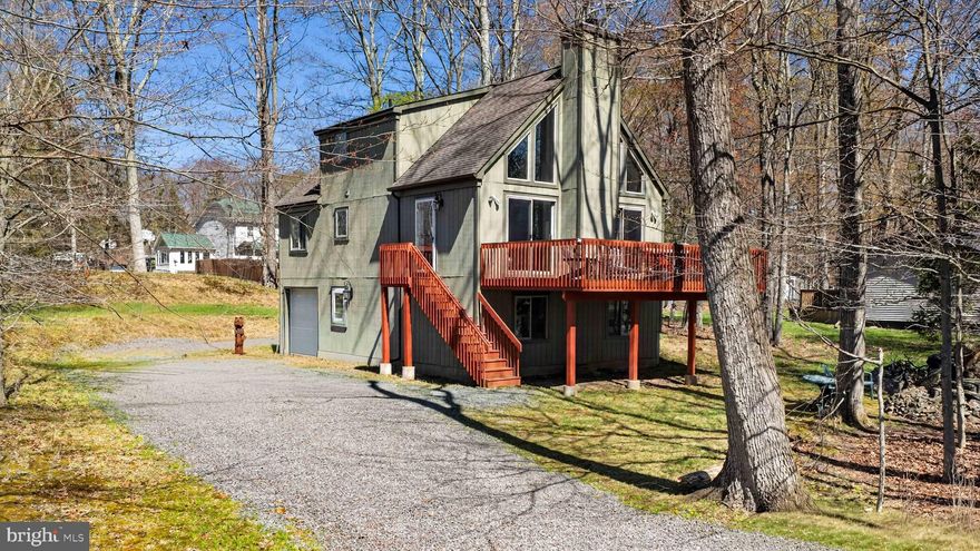 Experience elevated mountain living in this beautifully maintained raised chalet, ideally situated in the highly sought-after Locust Lake Village in Pocono Lake. With seasonal lake views and a serene, treehouse-like setting, this one-owner home built in 2005 has been meticulously cared for and thoughtfully maintained. Offering approximately 2,000 square feet of finished living space, this stunning property features 3 spacious bedrooms and 2 full bathrooms, designed for both comfort and style. The open, airy layout invites natural light throughout, creating a warm and welcoming atmosphere perfect for relaxation or entertaining. Nestled in the heart of the Poconos, residents enjoy access to an exceptional array of community amenities, including fishing, boating, skiing, tennis, and more—making every season an adventure. Whether you’re seeking a refined full-time residence, a luxurious weekend retreat, or a high-performing investment property, this exceptional chalet offers the perfect blend of tranquility, recreation, and convenience. all measurements Approx. Make your appointment today