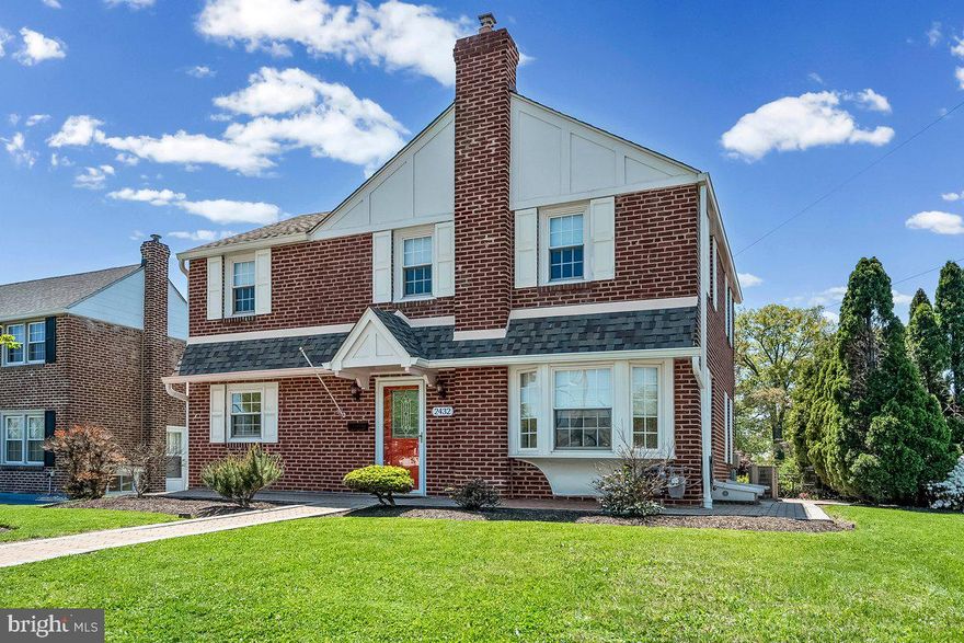 Welcome Home to this Beautiful Brick Colonial in Highly Sought After Broomall, and with Very Low Taxes ! Charm and Character throughout with a Great Floor Plan, and the rear exterior features a large Paver Patio, and a Stone Paver Private Driveway to accommodate at least 3 vehicles. Gorgeous Exterior Landscaping, and Handsome Curb Appeal. Spacious Living Room and Dining Room with Gleaming Hardwood Floors, Beautiful Kitchen with Breakfast Area, Ceramic Tile Floor, Gas Range, and Desk Counter. The Second Floor Features the Primary Bedroom with 3 closets, Two Additional Bedrooms, a Cute and Cozy Office Den, and an Expanded Hall Bathroom. The Basement Features a Recreation Area, Powder Room, Laundry Room, and Utility Area. Other Nice Features Include Updated Vinyl Windows and a 5 Year Old Roof. The location is very convenient to Shopping, Transportation, Restaurants, Parks and Schools, and Major Traveling Routes including the Blue Route (I-476). You'll love living in Broomall with Friendly Neighbors and the Small Town Feel, yet all of the Wonderful Resources that Marple Township has to offer. Welcome Home to Many Years of Happy Memories !