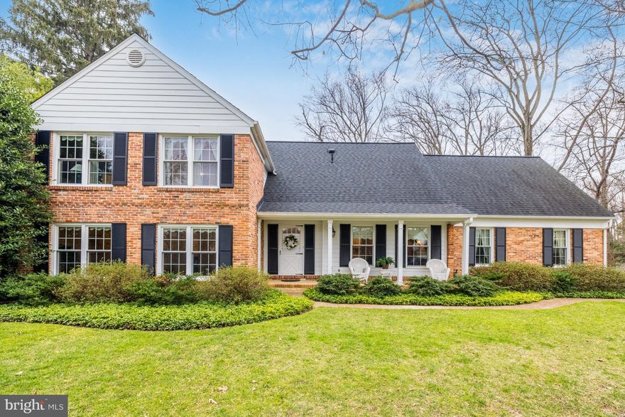 Pride in ownership shows throughout the mint condition home nestled on a quiet cul de sac in McLean Estates  * Simply charming with a front porch on large lot with private backyard with lush landscaping and trees * This classic home features a traditional floor plan with gleaming hardwoods, custom built-ins and plenty of natural light throughout * The gracious foyer flanked by the formal dining and living rooms leads you to the updated kitchen and breakfast with a large bay window * The cozy family room includes a wood burning raised hearth fireplace and has oversized Anderson sliding glass doors that open out to the brick patio with great views * The main level is complete with powder room, laundry/mudroom and spacious two car garage with a huge stand up attic for future expansion * Retreat to the upper level to a generously sized owner's suite with a sitting room or home office, a huge walk-in closet, an attractively renovated bath  and a dressing room with a door to a storage attic with access to a huge stand up attic over the garage * The upper level includes three additional bedrooms and a hall bath (there are hardwoods under the carpet in each of the bedrooms) * The lower level has a rec room with a door to walkup stairs to the backyard, a hobby room with built-in work space and a utility room with a sink * McLean Hunt is highly sought after for its access to highly ranked schools, it proximity to Tysons and the Dulles Tech Corridor and it is just minutes to some of the most beautiful parks including Scotts Run, Difficult Run and Great Falls National Park * Nearby amenities include the Spring Hill Recreation Center with a tot lot, four artificial turf fields, a baseball field and batting cage as well as an olympic size indoor swimming pool * In addition, there is the McLean Hamlet Swim and Tennis Club and two playgrounds at Spring Hill Elementary *