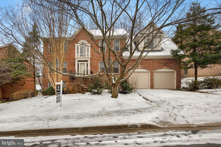 Move right into this stunning brick Colonial in prime Bethesda neighborhood with spacious light filled rooms and strong floor plan with open spaces.  The beautifully landscaped and private yard backs to wooded common area.  Enjoy the spacious back deck off kitchen and family room , just perfect for large scale entertaining! Opportunity abounds to work at home from main level office with built ins and/or lower walk out level private office.  Many recent updates and improvements....new roof and gutters, hot water heater, heating and cooling less than a year old, washer, dryer, and refrigerator recent, , freshly painted, new roll up blinds and so much more!  Quiet yet convenient to major highways, public transportation, shopping and restaurants.