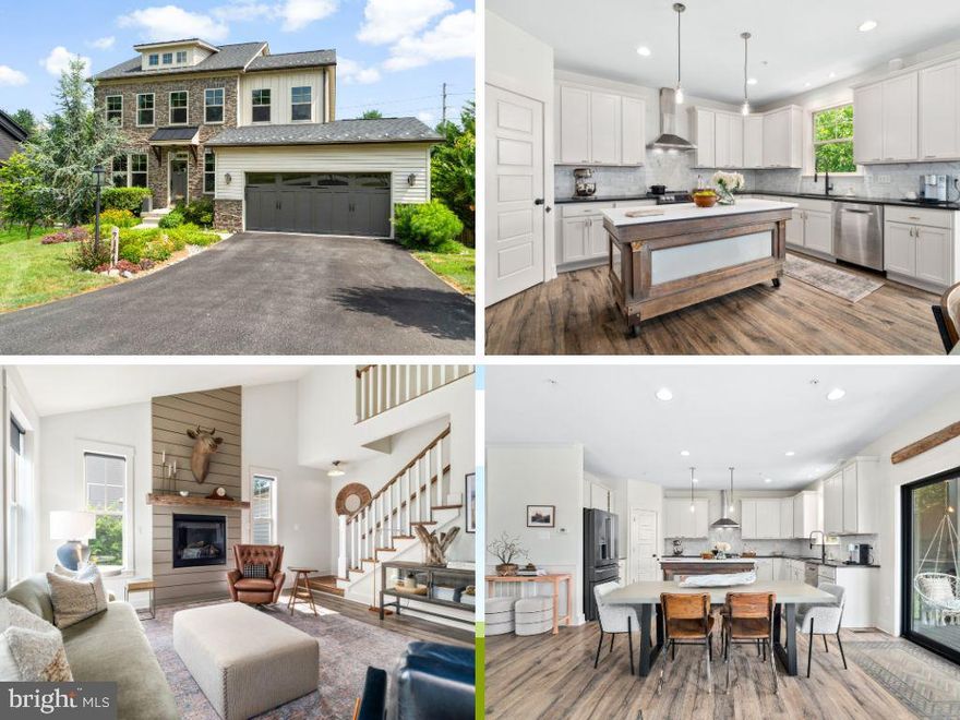 Rarely do we have the opportunity to own a home that was designed and built by the current owners and transformed into this elegant yet oh so livable property!   Every nook, every space, every opportunity to give this home a stunning and custom finish, paint color, unusual accent wall has been utilized to the full!   Years of working consistently to create a home that is a welcoming space for family and friends; yet also a sanctuary of peace, calm and quiet moments. This beautiful and exceptional home has 4 bedrooms, and 3 and a half bathrooms; with a great room perfect for entertaining.   Create alfresco meals in the exceptionally well appointed kitchen; with recently upgraded cabinets, newer hardware and top of the line appliances.  Enjoy your meals in the chic screened porch or along an everyone-is-welcome dining room table!  The open design is a dream for hosting or end of the day catchup conversations over dinner!
The inviting foyer features a  main-level home office with custom paint and built-in cabinets; a mudroom and laundry perfectly positioned for muddy boots and lake towels!  A half bathroom in trending green paint and exceptional wall moldings completes your arrival into this home.   The light-filled living room with its soaring ceilings and pastoral views of the neighboring farm centers around a grand fireplace with its custom wood finishes and rustic mantle —perfect for cozy evenings with family and friends or a quiet book when the weather is cooler. Upstairs, the elegant primary suite offers a peaceful retreat with stunning ceiling moldings, a ceiling fan in keeping with the room design  and a dramatic cognac wood accent wall!  The room also features a large walk-in closet. Step inside the luxurious en-suite bathroom with its calming neutral tones, double sinks, exceptional hardware and expansive shower! Three additional bedrooms each with their own unique wall finishes and styling suggest keen attention to detail.  A full bathroom featuring Farrow and Ball paint provides ample space and a spa-like experience.  Step downstairs and prepare to be enthralled with the cozy space which features plenty of light pouring through the windows, gorgeous reclaimed wooden barn doors and a bar with exceptional lighting and cabinets.  The full bathroom is spacious and features a fully tiled shower and exceptional finishes.   
Enjoy seamless indoor-outdoor living with a screened-in porch, a spacious patio designed for firepit gatherings, and even an outdoor shower for lake days! Located in the vibrant and amenity rich Lake Linganore community, you’ll enjoy access to pristine lakes, sandy beaches, multiple pools, scenic running trails, tot-lots, and a fun-filled summer concert series, makers markets and so much more!  This home is more than just a place to live—it’s a lifestyle. All this close to the award winning historic city of Frederick and the old town of New Market with its cozy coffee shops and restaurants!   Live your bliss....