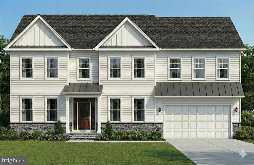 A charming front porch welcomes you into this thoughtfully designed to-be-built home, where a bright, open-concept layout creates a seamless flow between living spaces. The main level offers a flexible floor plan with the option to add a rear sunroom, allowing you to tailor the space to your lifestyle. High-quality laminate hardwood flooring enhances the Family Room, Dining Room, Kitchen, Breakfast Room, Foyer, Owner’s Entry, and Pantry, while oak stairs and railing lead from the main level to the second floor, adding warmth and timeless appeal.

Upstairs, the expansive owner’s suite is designed as a private retreat and is joined by four additional secondary bedrooms and three full baths, providing ample space and comfort for a large or growing household. Upgraded tile in the owner’s suite and enhanced carpet padding throughout the home add to the overall comfort and quality. The lower level offers even more versatility, with the potential to create a recreation room, media room, den, or an additional bedroom suite, depending on your needs.

With approximately 3,538 square feet of living space, this home is designed with personalization in mind and includes upgrade-level cabinetry with brushed nickel hardware, granite countertops, and an extended kitchen island ideal for gathering and entertaining. A sixth bedroom with a full bath may be added on the main level. Builder makes no representation regarding the land or lot listing, as this offering is for co-marketing purposes only, and buyers are responsible for all due diligence related to the land purchase. Photos and options shown may include multiple elevations and upgrades not included in the base price, and pricing is subject to change based on selected options and enhancements.