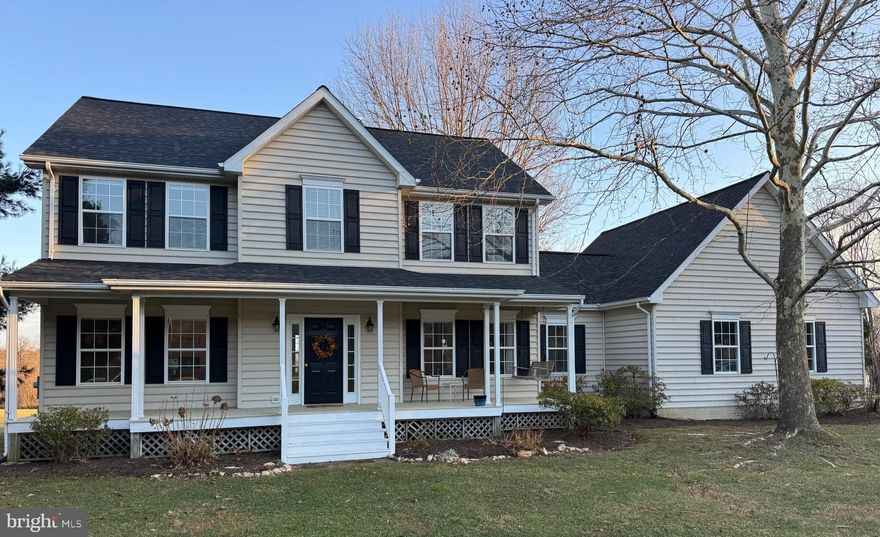 Nestled in the serene mountain area of Loudoun County, this exquisite Colonial offers a blend of luxury and comfort.  Spanning over 2,857 square feet, this meticulously maintained home has 4 spacious bedrooms and two and a half bathrooms.  The primary bath has a large heart shaped tup and a separate shower. The heart of the home features a lovely kitchen with stainless steel appliances, including a gas range and a convenient island, perfect for culinary enthusiasts. New granite counters.  The eat-in kitchen flows seamlessly into a cozy breakfast area, making it an ideal spot for casual dining. For more formal occasions, the separate dining room provides an elegant setting for entertaining guests. The living area is enhanced by a stunning gas fireplace, creating a focal point that invites warmth and comfort during cooler evenings. Large double-pane windows throughout the home not only flood the space with natural light but also offer picturesque views of the surrounding pasture and tranquil pond, providing a serene backdrop to daily life. Retreat to the primary suite, a true sanctuary featuring a luxurious en-suite bathroom equipped with a soaking tub and a stall shower, perfect for unwinding after a long day. The additional bedrooms are generously sized, offering flexibility for guests, a home office, or personal hobbies. The fully finished, heated basement adds valuable living space, ideal for a media room, gym, or play area, catering to your lifestyle needs. New carpets on the upper level.  Convenience is further enhanced with a main-floor laundry area, making everyday tasks a breeze. Outside, the property sits on a sprawling 3.26-acre lot, providing ample space for outdoor activities and gatherings. The side-entry garage accommodates two vehicles, with additional driveway space for guests. This home is not just a residence; it's a lifestyle. Experience the tranquility of country living while being just a short drive from urban amenities. Embrace the opportunity to create lasting memories in this exceptional property, where every detail has been thoughtfully designed for comfort and elegance.