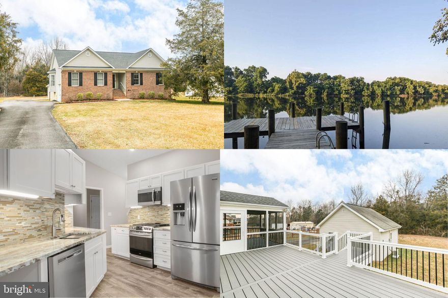 Single-level living! This beautifully updated three-bedroom, three-bathroom raised rambler is MOVE-IN READY and a must-see! Located off Kings Hwy, just six miles (a quick six-minute drive) from the Ferry Farm Walmart and only ten minutes from downtown Fredericksburg, this home offers both convenience and a rural feel. Located in the River Bend subdivision, which is nestled next to the Rappahannock River. It offers a community dock and canoe rack, which provide great recreation and fishing, or quiet, relaxing time on the river.

Over the past several years, the property has been thoughtfully renovated with high-quality finishes. The fully finished basement features a bonus room (which can be used as a NTC fourth bedroom) and a full bathroom with its own water heater, offering additional space, privacy, and plenty of hot water for guests. A laundry area was established in a convenient bedroom closet upstairs, allowing a choice of having it upstairs or in the basement, or both!

The galley kitchen has been updated with modern stainless appliances, including a new propane stove,  granite countertops and Shaker style cabinets. The primary bathroom remodel features a sleek granite countertop makeup area and a heated tile floor, replacing the former jet tub with a makeup counter, new hickory double vanity and tiled shower.

In addition to the screened-in covered portion of the deck, the home boasts a composite deck designed to keep the area below dry, providing extra outside storage. Newly installed, heavy-duty laminate windows in the primary bedroom provide enhanced security and energy efficiency. 

Fresh paint throughout and new carpeting and luxury vinyl plank flooring on the main level, ensure a move-in ready experience.

There is a portable generator in the attached single-car garage with an outlet to connect to the house's electrical system. In addition to the propane wall heater and window air conditioner in the detached two-car garage/workshop, a mini-split system was added for convenience and comfort, as well as several 220v electrical outlets.

The septic system has been inspected and all repairs have been completed, including a new distribution box and new risers to aid in future access. The home has been inspected and repairs made.

This home offers both style and functionality, making it the perfect place to call your own. Don’t miss out—schedule a tour today!