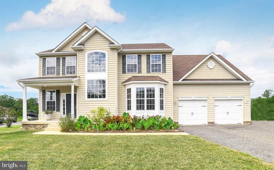 Beautiful turn key ready to be moved into!!! Montpelier model with 4 bedrooms  and 2.5 baths all on a huge unfinished walk out basement!  Large master bedroom with his and her walk in closets.  Large open kitchen with granite countertops , dual-level island with bar style seating.  Stainless steel appliances, Birch cabinetry, Mudroom and a 2 car garage with lots of parking.  Corner lot, deck and shed.  This place has been well taken care of.  Country living at its best!!