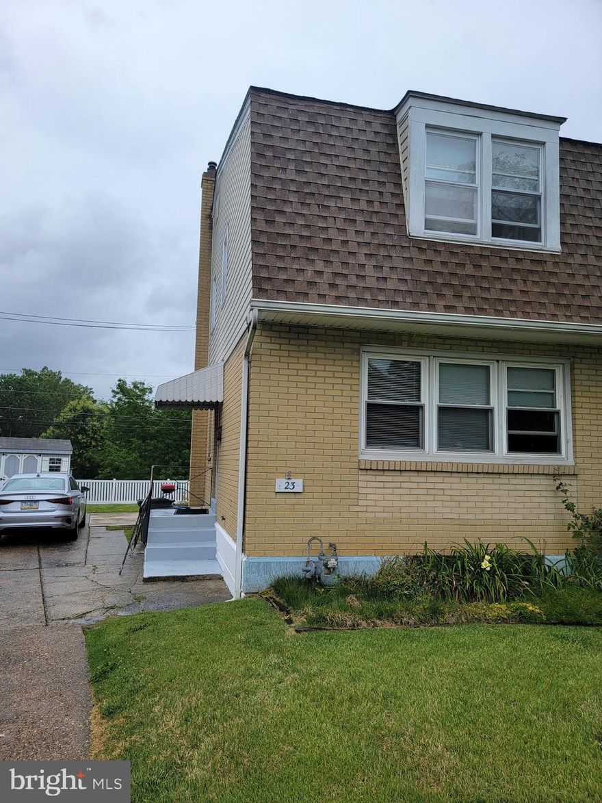 Welcome to a fabulous updated twin in Ridley Park. The owner has removed most of the walls on the first floor to make this home have a real open concept living floor plan. The basement is partially finished and it has walk out stairs to the back yard. The full and half bath have both been updated. Large closets are in the basement,  all  bedrooms and you have a walkin hall linen closet.  Totally awesome. The updates are many and have been done to every part of this lovely home. Come and make this fabulous home yours.