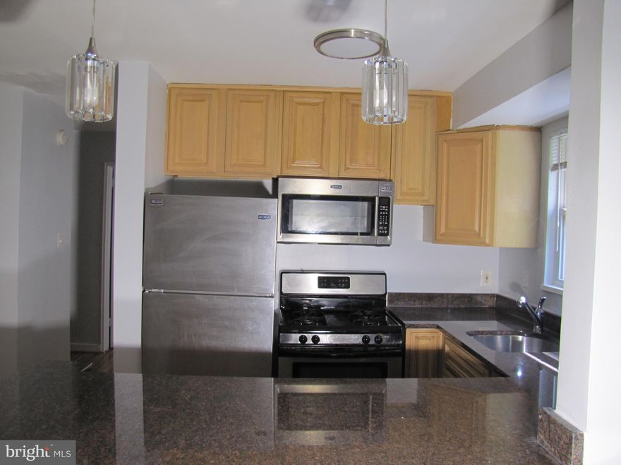 Discover this beautifully updated 2-bedroom, 1-bath condo offering 938 sq. ft. of sun-filled living space. The home features a fully renovated bathroom, fresh paint throughout, all-new lighting, and stylish waterproof laminate flooring. The open living and dining area is perfect for entertaining, while the modern kitchen boasts stainless steel appliances, granite countertops, and ample storage. Additional conveniences include reserved parking, an elevator, and an easily accessible laundry room. Set in a well-maintained, pet-friendly building, this condo blends a charming retro aesthetic with modern comforts. Its unbeatable location offers easy access to Takoma Park Metro Station, a bus stop just a block away, and major commuter routes. Enjoy being minutes from Takoma Park’s vibrant downtown—filled with shops, restaurants, parks, and a lively farmers market.