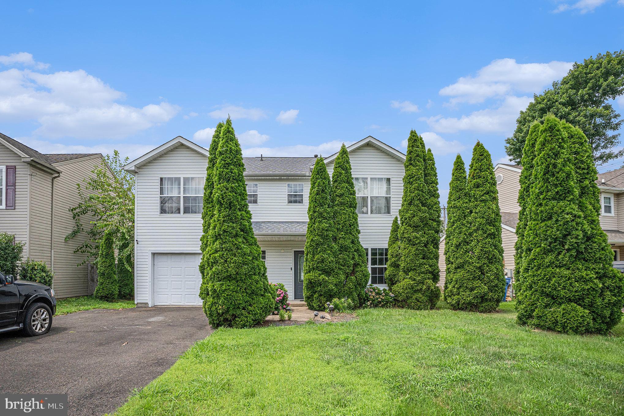 Here’s your chance to rent an amazing 4 Bed / 2.5 Bath single-family home in Croydon! This thoughtfully designed open-concept home greets you with high-end finishes and integrated smart features throughout. Enjoy ambient color-changing LED lighting that illuminates the floating fireplace, Nest digital thermostat, digital front entry system, and recessed lighting. The interior features beautiful, neutral-toned Mannington vinyl flooring, custom-fit blinds, elegant trim, and crown molding - all set against modern gray Benjamin Moore paint tones that add warmth and sophistication. The gourmet kitchen is a true showstopper, boasting luxurious granite countertops, above and under-cabinet lighting, premium glass mirror tile backsplash, upgraded hardware, and stainless steel appliances. A custom rock-faced island anchors the space, offering the perfect setup for entertaining. The first floor also includes a beautifully updated half bath, generous storage, a laundry room, and access to the one-car garage. Upstairs, you’ll find the lavish main en-suite bedroom with a spa-inspired en-suite bathroom that is packed with upscale amenities, including heated floors, custom lighting, Bluetooth speaker fan, self-cleaning bidet toilet, 12 wall and ceiling shower jets, two built-in shower seats, a frameless glass enclosure, and an imported floating double vanity. The spacious walk-in closet is outfitted with a premium California Closet system. Three additional bedrooms share a fully updated hallway bathroom featuring modern fixtures, a sleek vanity, and tiled bath surround. Step outside through new sliding glass doors onto an extended concrete patio - ideal for outdoor gatherings. The backyard features vinyl privacy fencing. Don’t miss your opportunity to see this home, schedule your showing today!