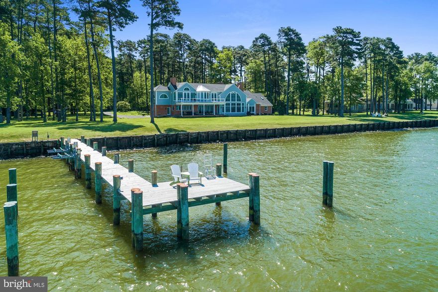 Newly renovated home on the Chesapeake Bay! Watch the ships from around the world travel the Bay. Large Palatial windows in family room & both Master Suites. Yes, two Master Suites one on each level!  Four fireplaces, new $200,000 plus kitchen with gorgeous marble countertops, and over 2,000 sq. ft. addition to house. Beautiful extended porch with blue slate & tongue & groove ceilings. Move in ready, panoramic views of the bay! 12 minute commute to the Bay Bridge.Virtual Tour Link   http://tour.homevisit.com/mls/264282 Video Tour Link   http://vimeo.com/340245785