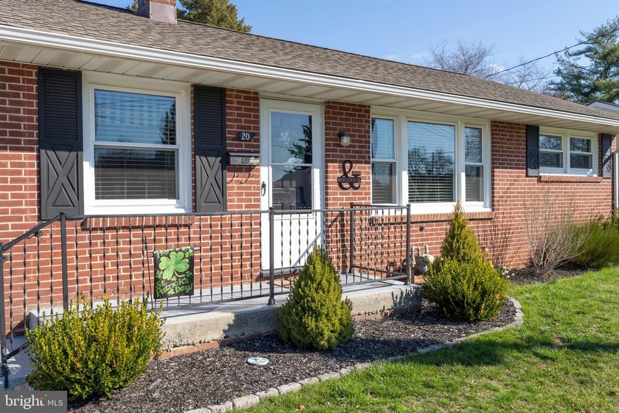 Welcome home to this move-in ready, charming three bedroom, one and a half bath brick rancher situated on a quiet cul-de-sac in Hanover, PA within the Conewago Valley School District.  
Inside, you’ll find beautiful hardwood floors, fresh paint throughout, and a warm, tastefully decorated interior that makes the home feel inviting from the moment you walk in. The cheerful eat in kitchen features a new backsplash, double bay sink, garbage disposal and baseboards.   Step outside to enjoy the fully fenced backyard, perfect for pets, play, or relaxing evenings. The new patio (2023) offers the ideal space for outdoor dining and entertaining, while the shed (2021) provides convenient extra storage. The updated landscaping enhances the home’s curb appeal and outdoor enjoyment. The home also features a full basement with a half bath, offering excellent potential for additional living space, hobbies, a home gym, or workshop area.  Major updates provide peace of mind, including a new roof (2022), updated furnace (2022), new hot water heater (2026), new fence (2022), and a new storm door (2021). Replacement windows and central air were installed prior to 2021, adding comfort and efficiency.  With one-level living, thoughtful updates, a private fenced yard, and a desirable cul-de-sac location close to parks, shopping, and dining, this well-maintained Hanover rancher is move-in ready and waiting for its next owner.