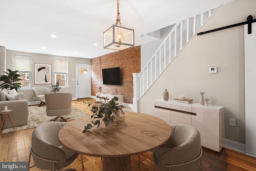 Welcome to 727 McClellan Street—a beautifully updated 2-bedroom, 1-bath rowhouse on a quiet South Philadelphia block just steps from East Passyunk Avenue.

Inside, you’ll find a bright, open layout with newly installed hardwood floors and a striking exposed brick wall that adds classic South Philly character. The renovated kitchen features stainless steel appliances, granite countertops, a gas range, and clean, modern finishes designed for everyday living.

The turnkey home has been recently upgraded for comfort and efficiency with central air, new windows, and an improved exterior. Upstairs, both bedrooms offer great natural light and functional closet space, while the bathroom has been fully updated with contemporary fixtures.

Out back, a private patio offers space for grilling or relaxing outdoors.

Located within walking distance to the Italian Market and East Passyunk Avenue, this home puts some of the city’s best dining and neighborhood spots right nearby.

Whether you're looking for your first home or a solid investment, 727 McClellan is a move-in-ready opportunity in the heart of 19148.