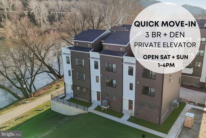 COME SEE THE NEW DECORATED MODEL! Enjoy river-front living in this gorgeous brand new townhome overlooking the Schuylkill
River and community open space. Imagine being able to stroll along the river and watch
the skulls rhythmically gliding along the water to the calls of the coxswain. Walk five
minutes to the Spring Mill train, restaurants, the bike trail and so much more! Located
within the acclaimed Colonial School District, this 2,600+ sq ft, Osprey floorplan has four
bedrooms, 2.5 bathrooms and an attached 2 car garage with third parking spot. The
home includes a private elevator with beautiful stained interior cab.
A spacious foyer with walk in storage closet greets you at the front door which is
accessed off a landscaped courtyard. Heading upstairs to your main living level is a
gourmet kitchen with island seating for four, quartz countertops and backsplash, cooktop
with stainless hood, built in oven/microwave and large walk-in pantry. The kitchen space
seamlessly opens to the dining area which in turn opens onto an elongated balcony with
river views. The living level includes oversized windows in tall ceilings letting light flood
in. An elegant powder room with pedestal sink completes the living level. The third floor
includes three bedrooms, one of which can flex as a home office or exercise room. A
conveniently located hall bathroom has upgraded vanity cabinets and subway-tiled tub.
A convenient side by laundry closet completes the bedroom level. The top floor
showcases the Owner’s suite with gorgeous en suite bathroom with separate commode
room and stone tiled, enlarged, rain-head shower. The suite opens to a private roof-top
deck with breathtaking views of the sparkling river beyond.
Enjoy a lock and leave lifestyle with snow removal and lawn care expertly handled by the
homeowners association’s professional manager. Commuting is a breeze from the
Spring Mill train station just a two-minute walk away making access to Center City
Philadelphia hospitals, corporate buildings and sports and entertainment hassle free.
Nearby Rt 476 and I-76 provide access to King of Prussia, the Main Line and so much
more. We’ve saved the best for last as this is the last home with direct river views. So
don’t miss out! Visit the sales center to tour the professionally decorated model home
located at 948 Riverplace Drive. Photos are for marketing purposes only.