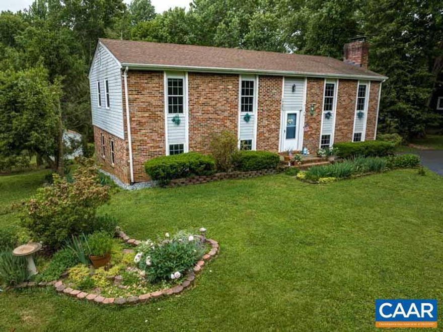 Fantastic opportunity to live in the desirable Hollymead neighborhood. Lovely brick home on nearly a half an acre. Within walking distance of the community lake, community pool, schools, playgrounds. Shopping galore is so close by! High speed internet. Great work from home environment and floor plan. Front windows were replaced in 2011. Rear windows were replaced in 2017. Paved driveway added in 1993. Wood burning fireplaces, one in basement family room, one in living room. Shed is 10x16 and will stay. HVAC replaced 2023. Roof 2008. HOA charges an additional fee for pool access.,Formica Counter,Oak Cabinets,Wood Cabinets,Fireplace in Family Room,Fireplace in Living Room